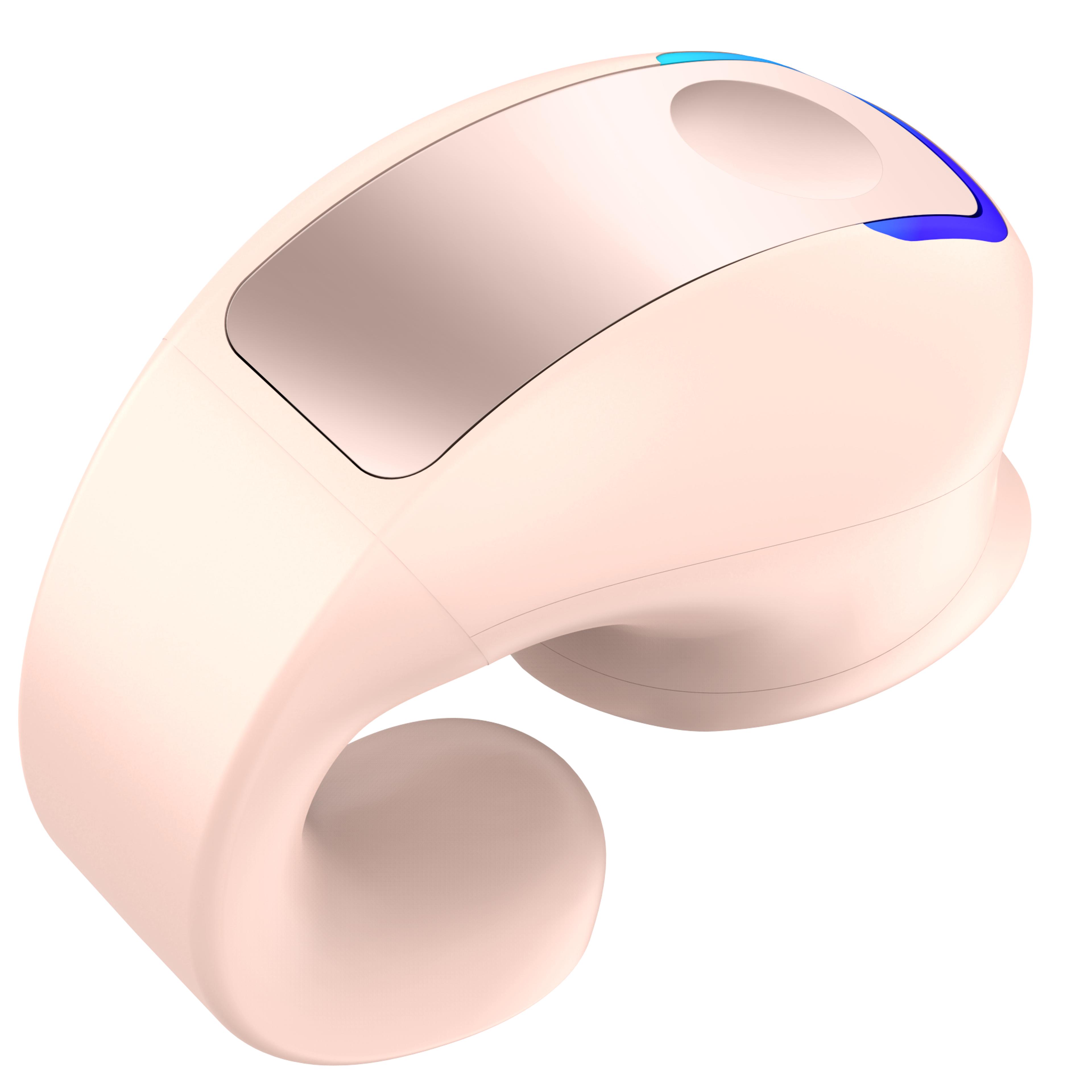 bone conduction bluetooth clip on wireless headset with long battery lifes