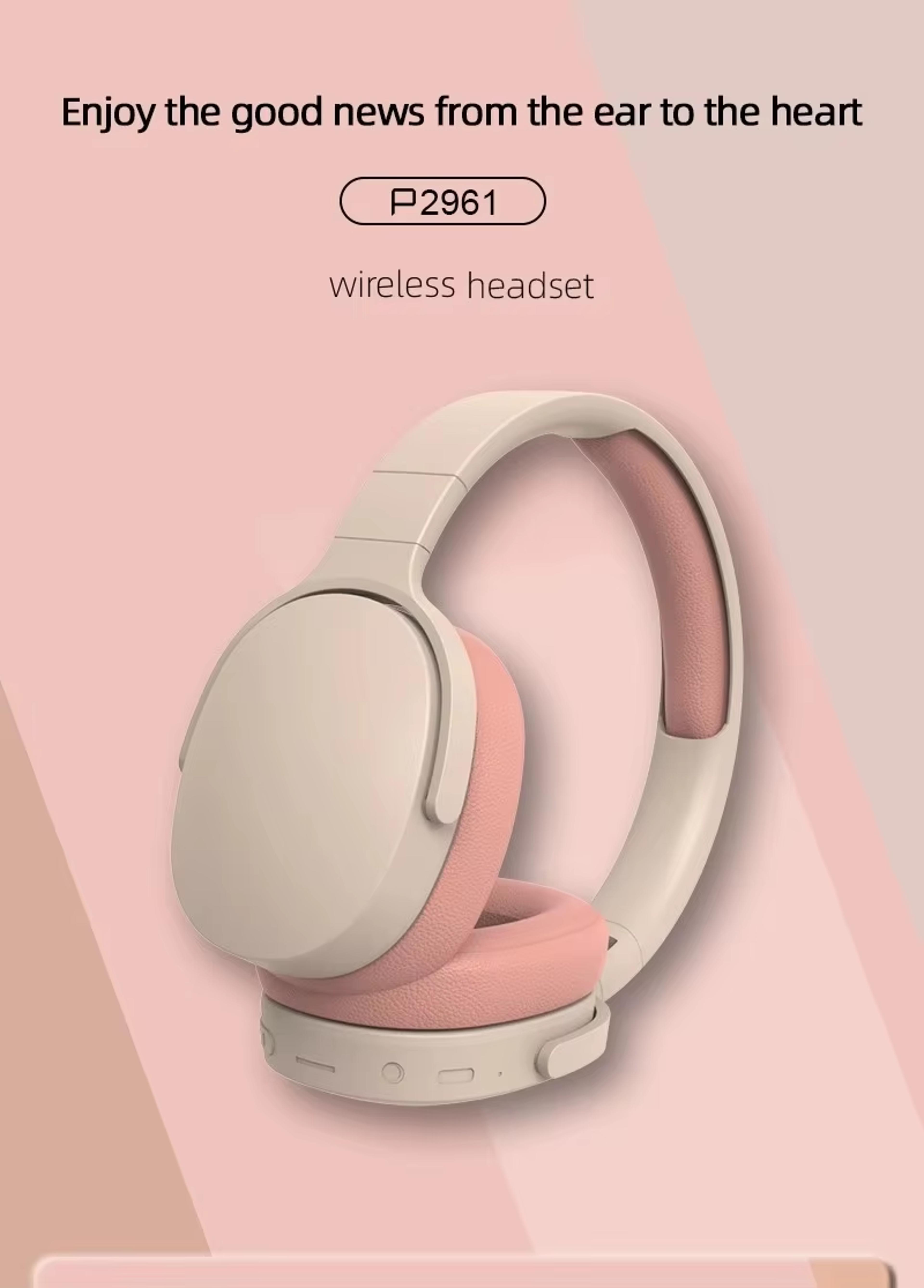 Bluetooth Gaming Headset With Microphone HiFi Stereo Foldable Wireless Headphones Low Latency 1