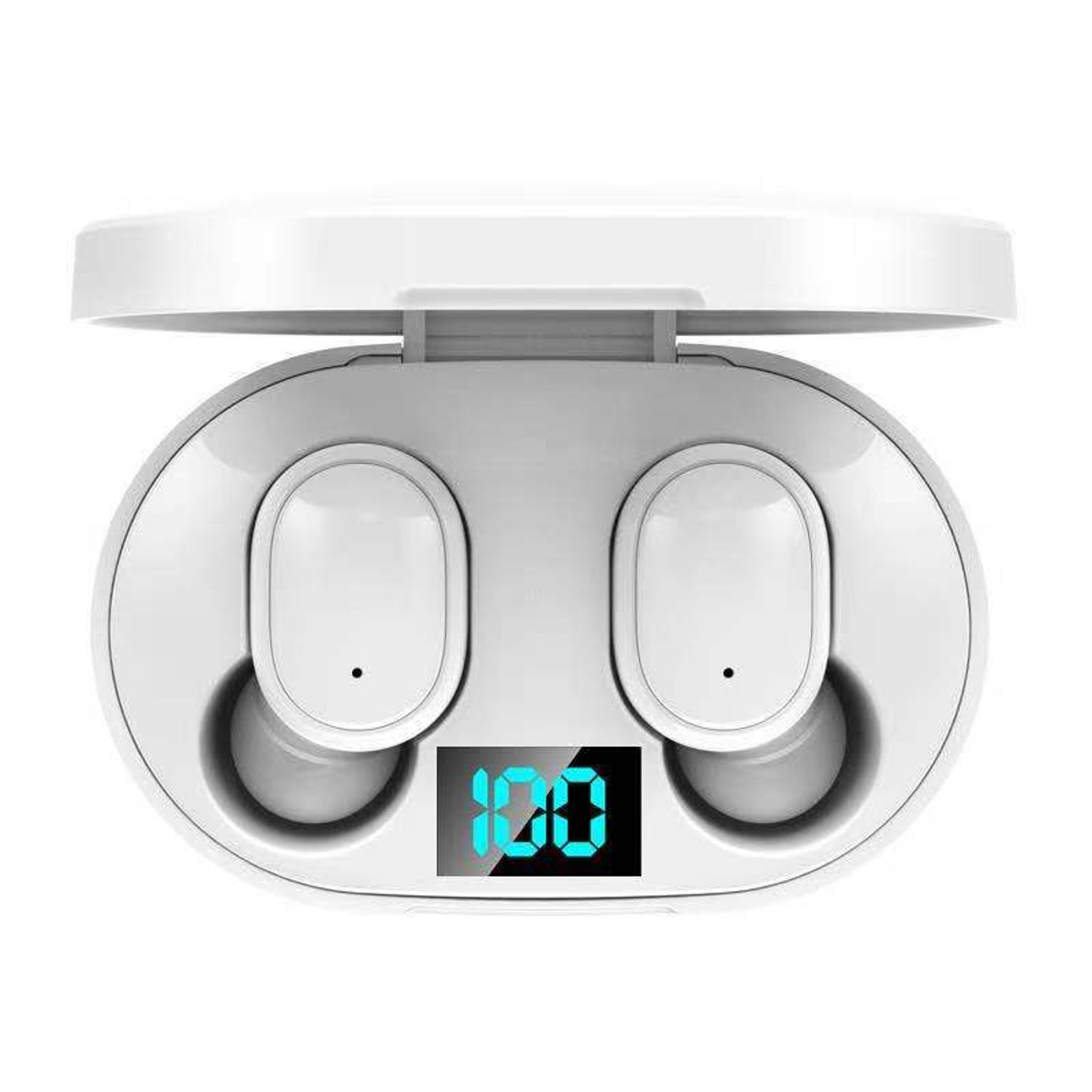 LED Display Bluetooth Earbuds With Noise Cancelling And Wireless Charging Case 0
