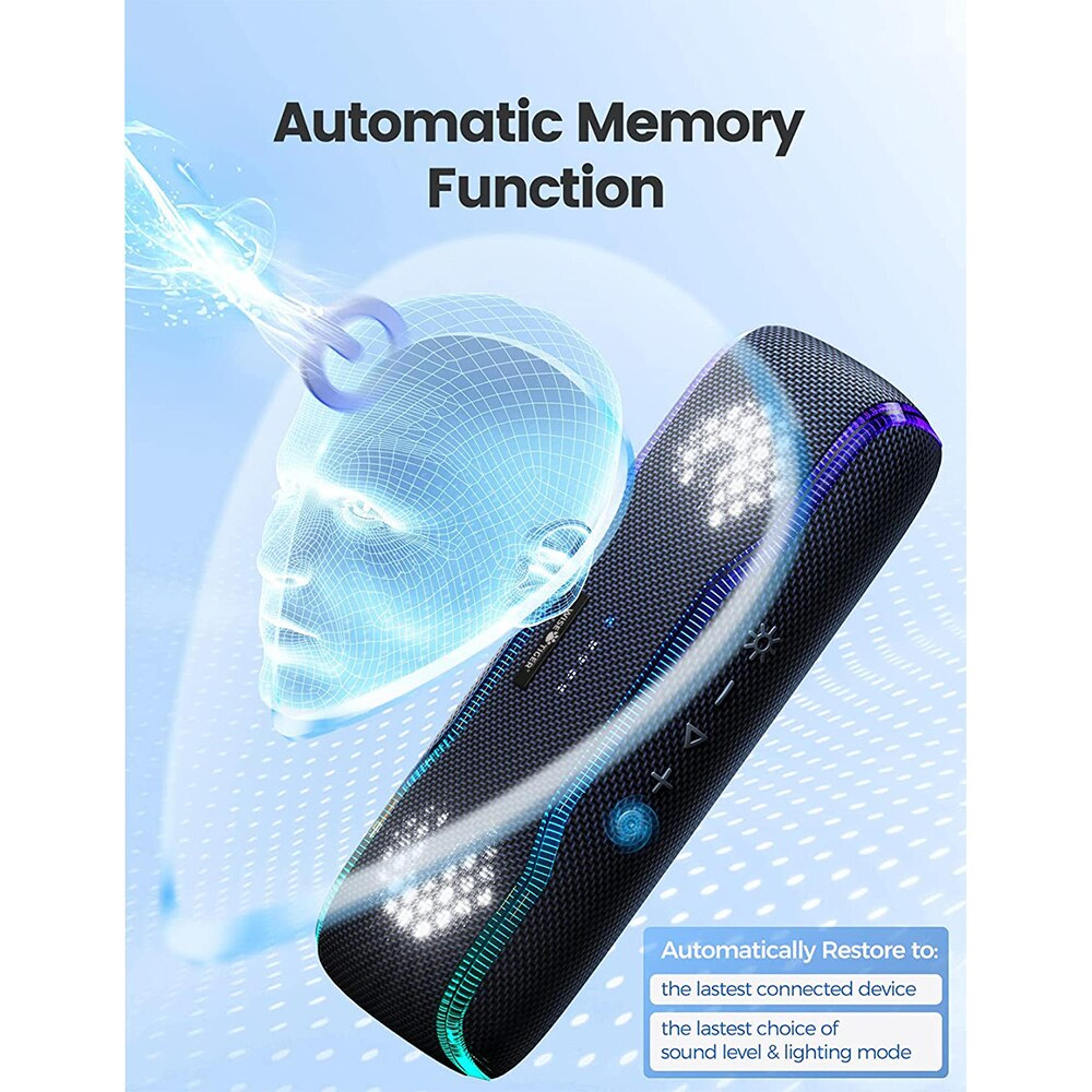Portable Bluetooth Speaker With Waterproof Design And Colorful LED Lights 5