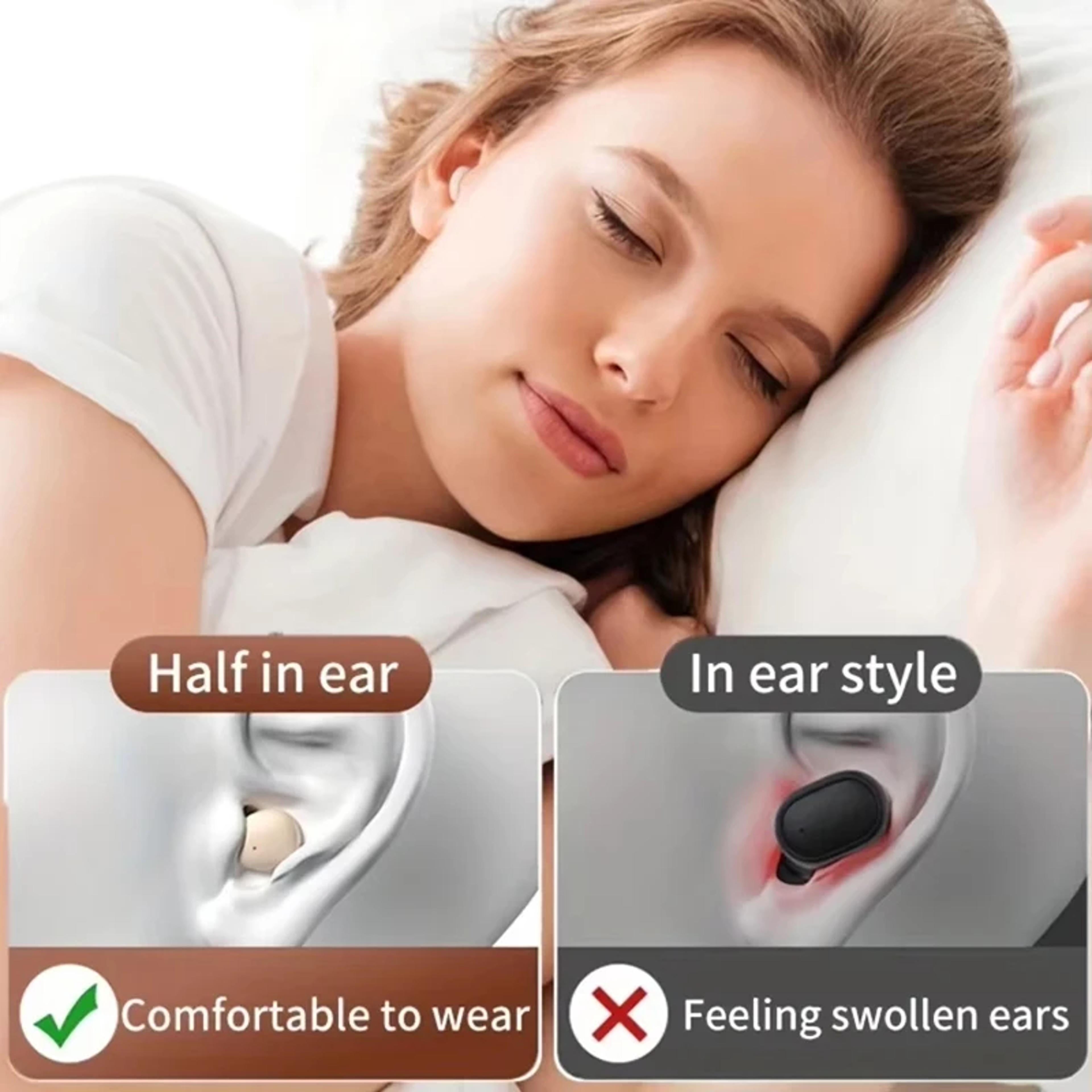 Mini Bluetooth Sleep Earbuds With Noise Reduction And Wireless Charging Case 5