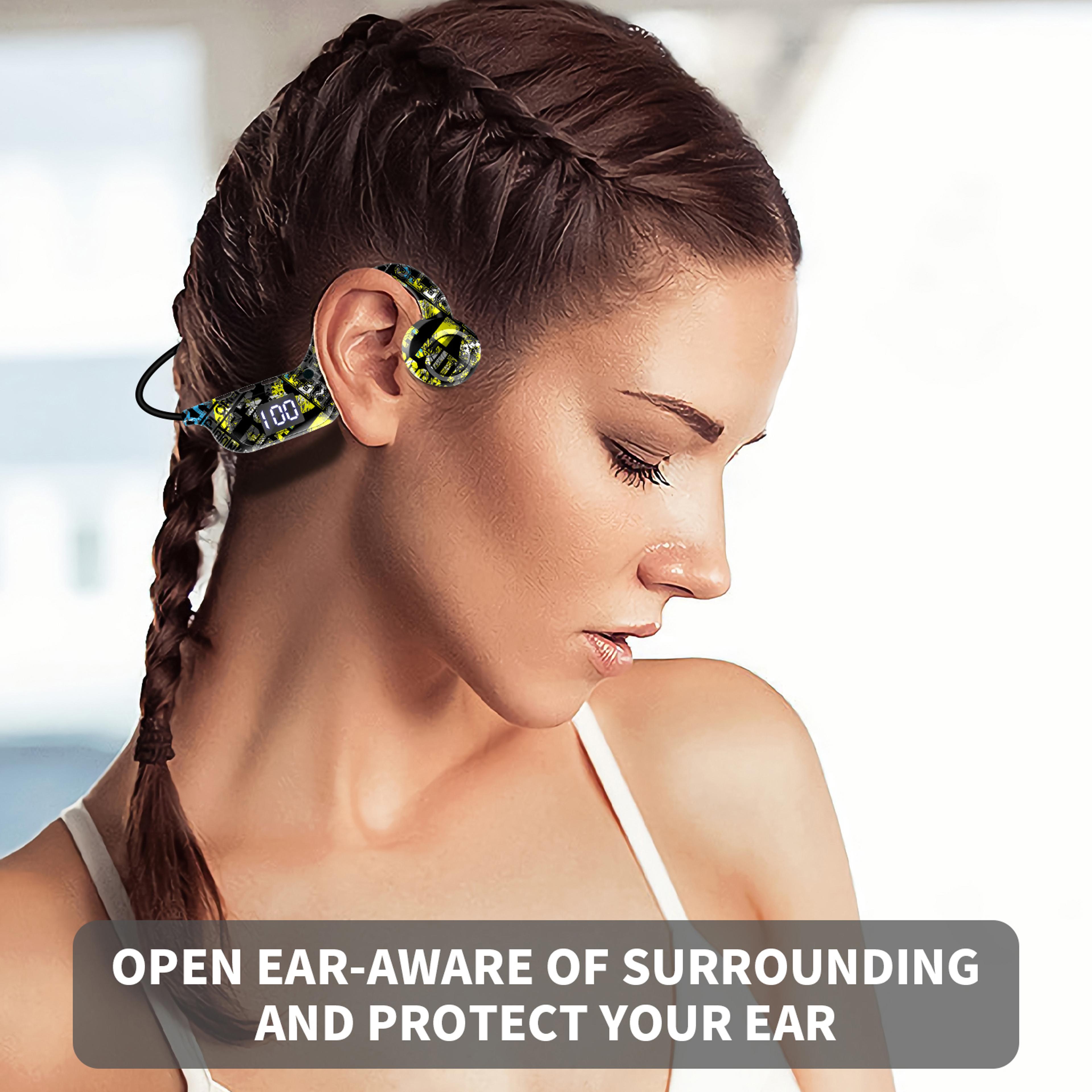 Bone Conduction Open Ear Bluetooth Headphones With TF Card Player And Type C Charging 2