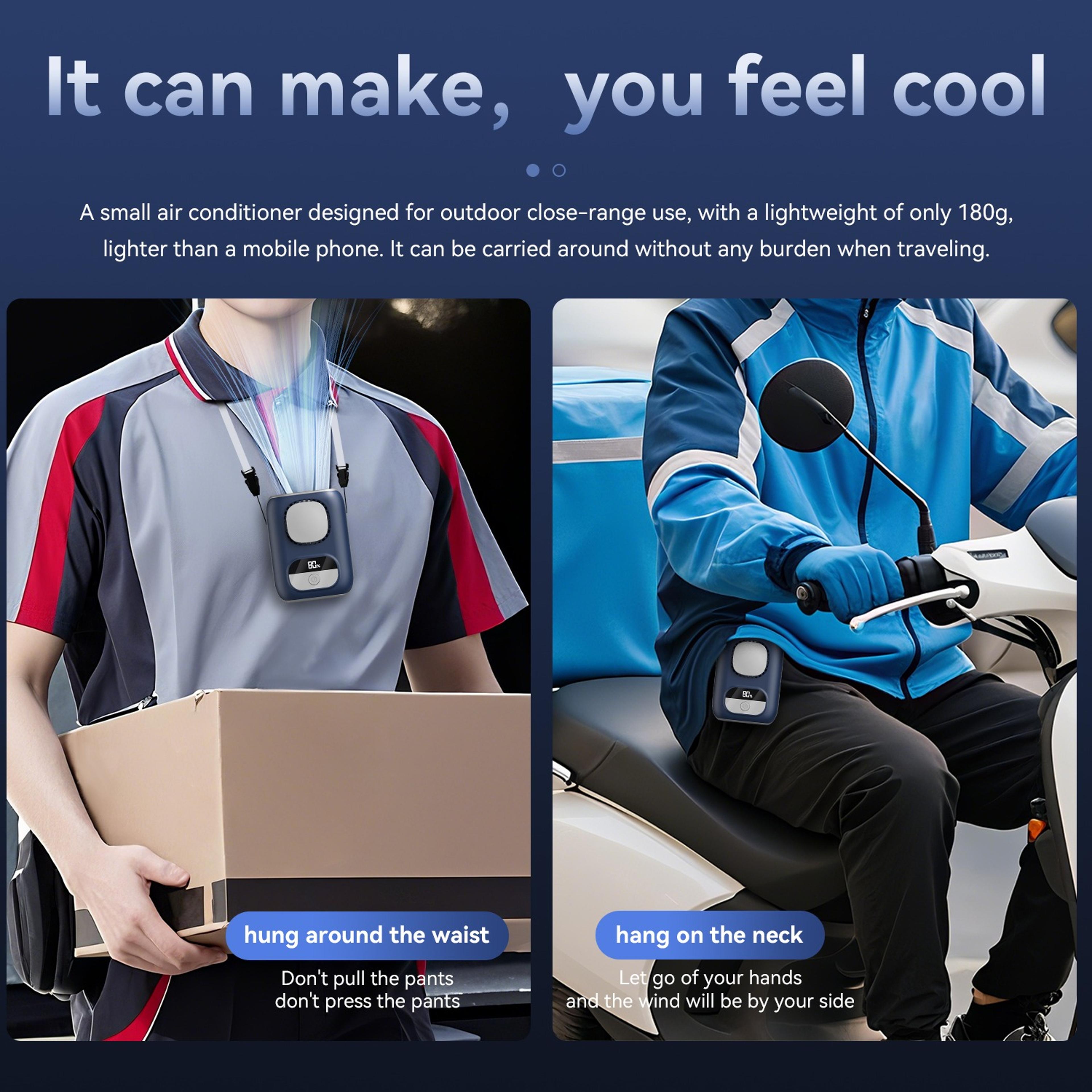 Portable Waist Fan Clip On Personal Fan With 5 Speeds And LED Display 6