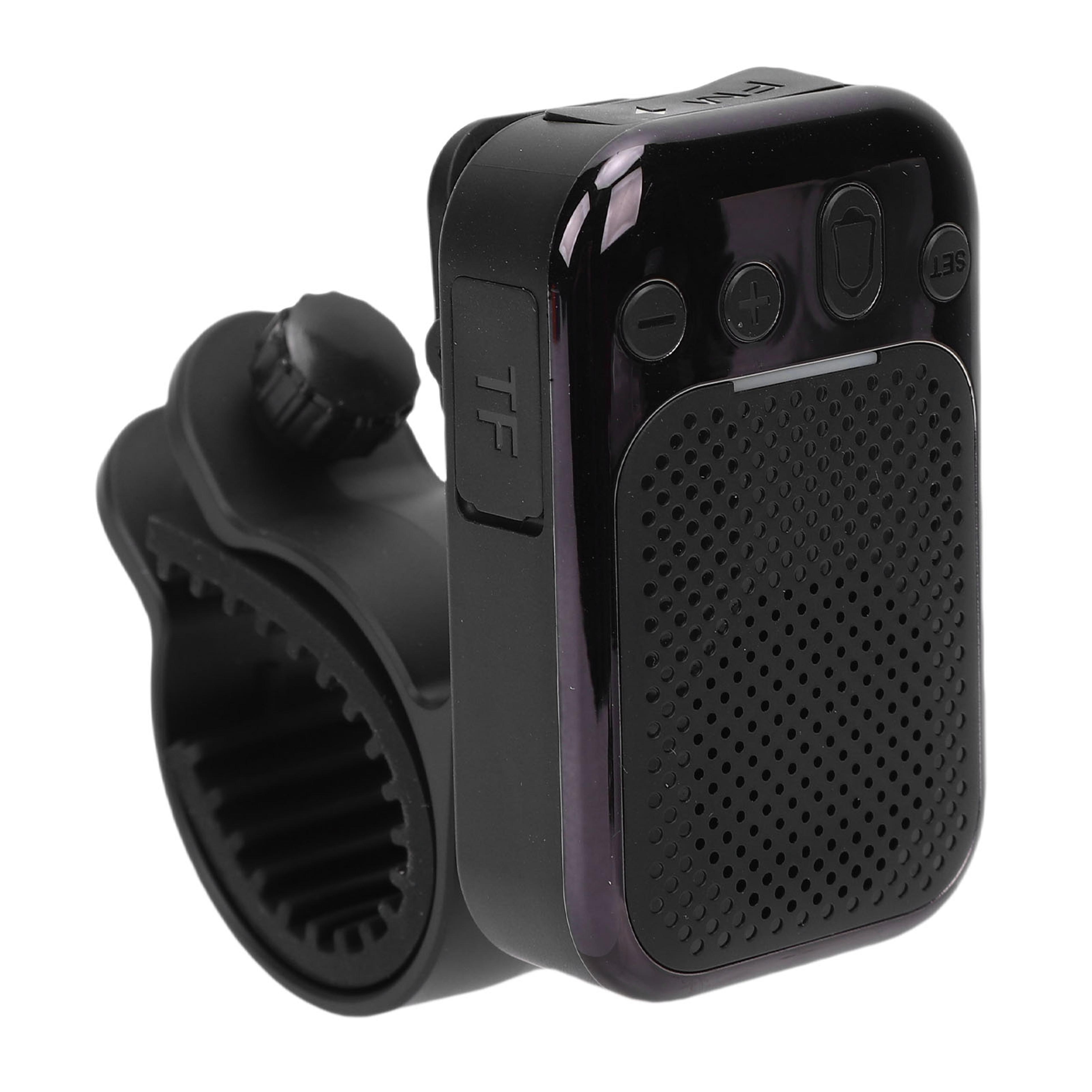wearable bluetooth speaker waterproof bike handlebar speaker with magnetic mount & fm radio