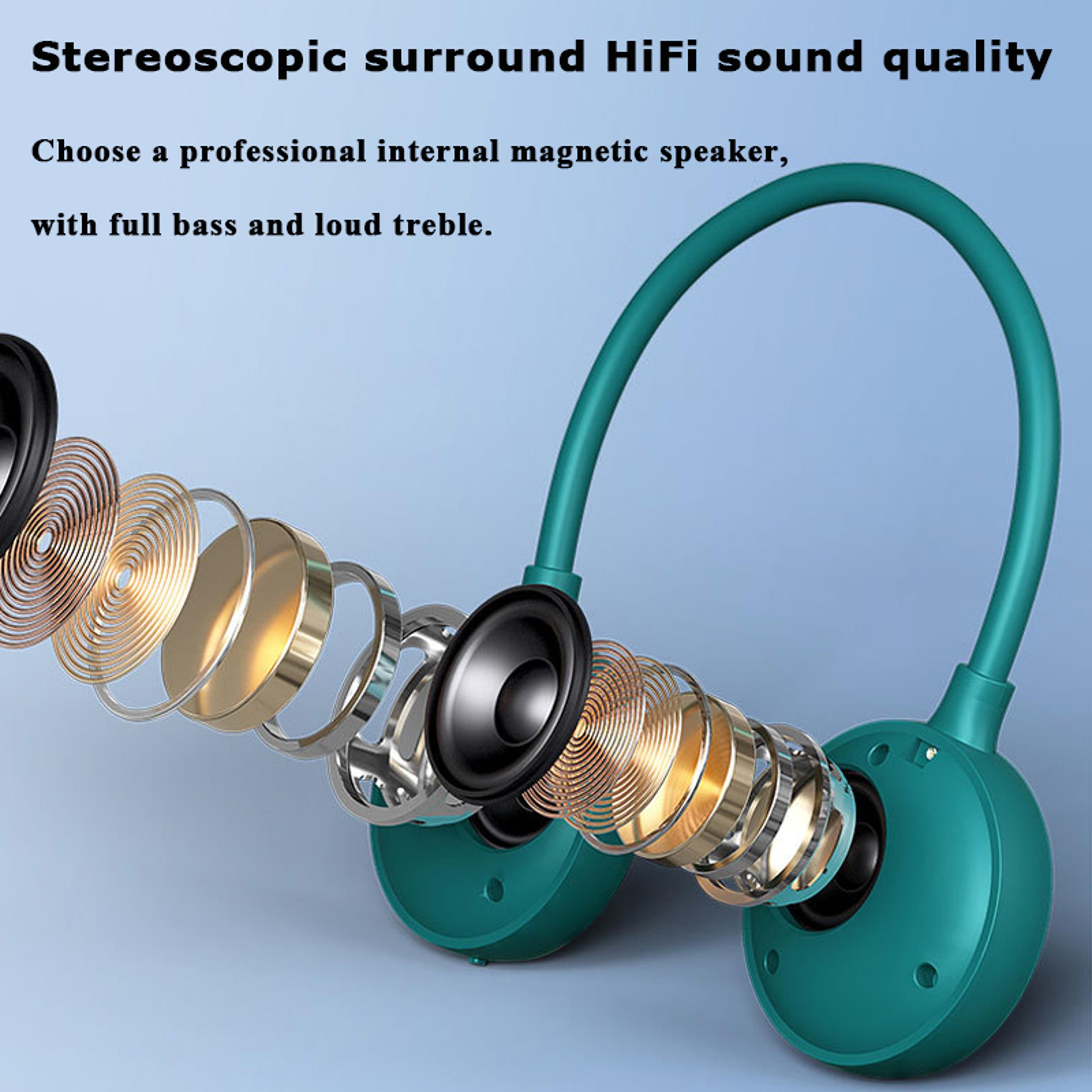 Wearable Bluetooth Neckband Speaker With TF Card  Hands Free Calling 1