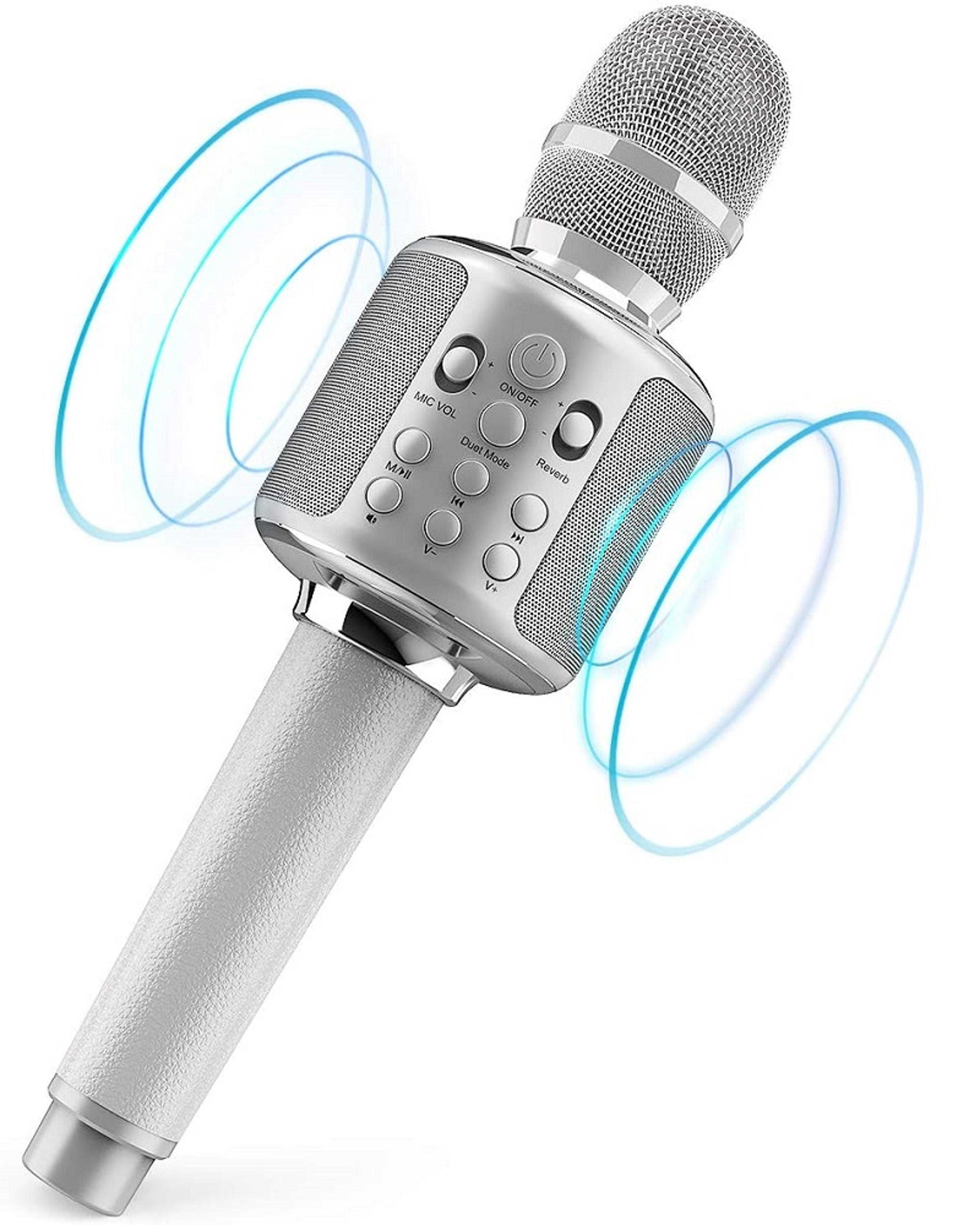 Bluetooth Karaoke Microphone With Speaker Portable Wireless Singing Machine For Kids  Adults 1