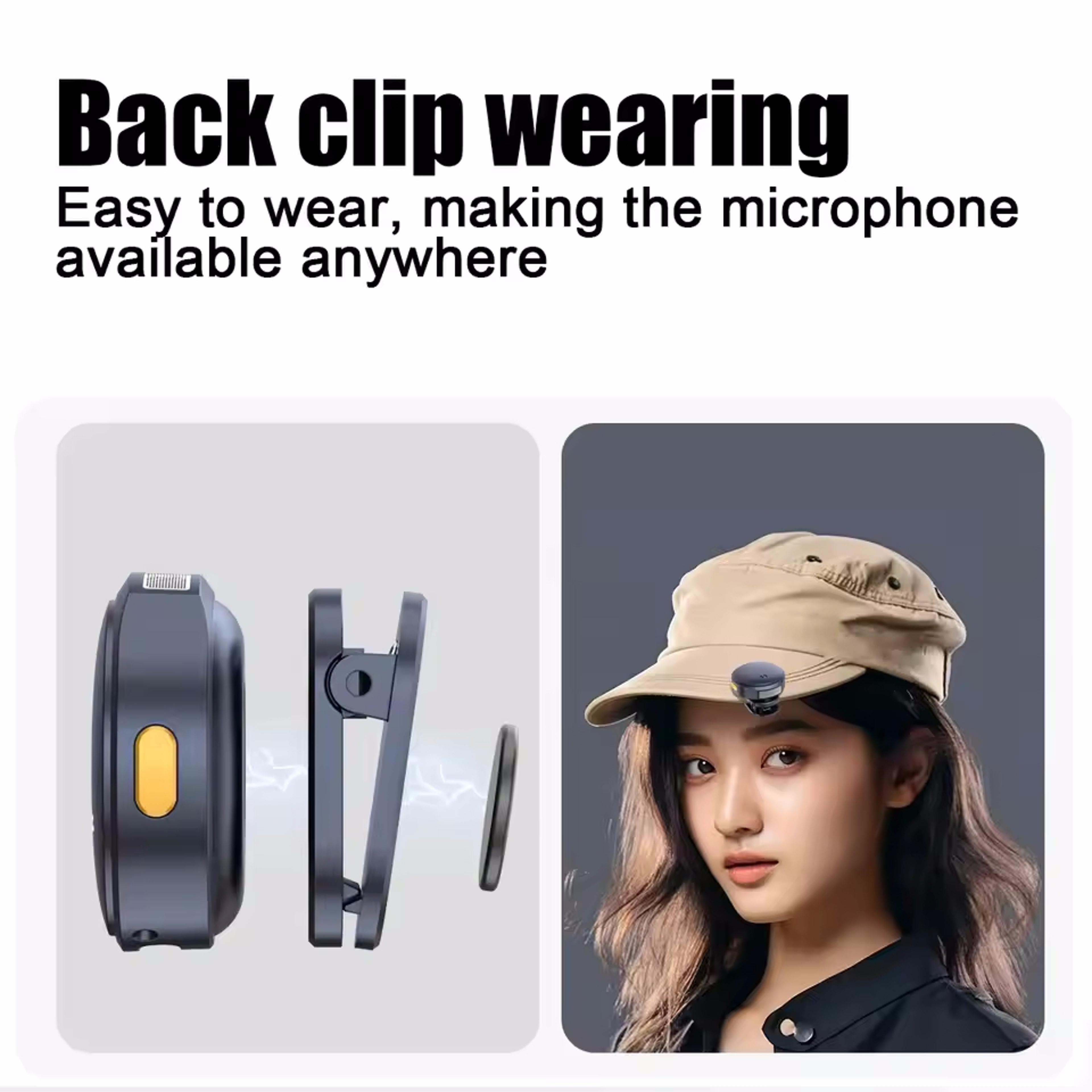 Professional Dual Wireless Lavalier Microphone For IPhone Android  PC With Clip On Design 2