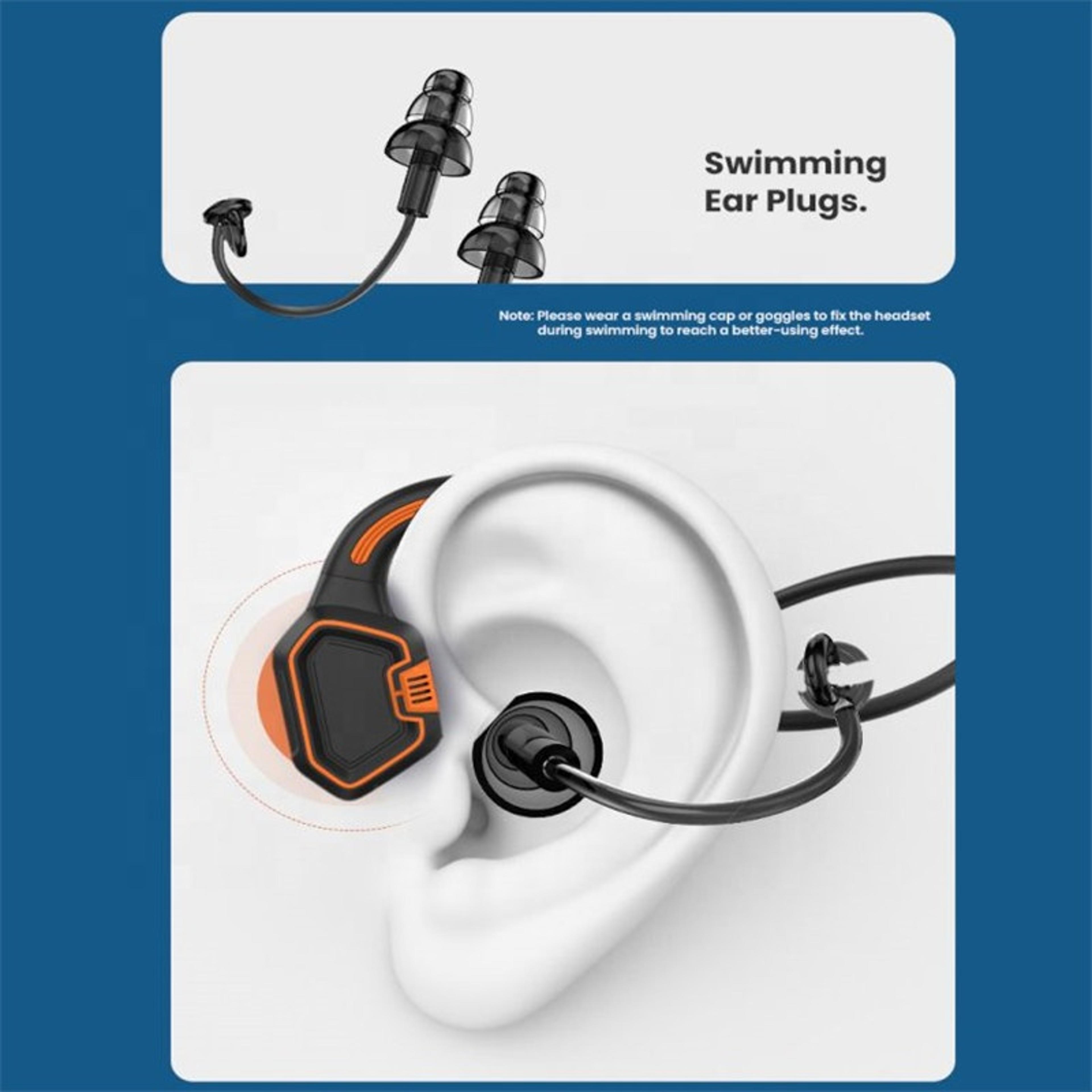 Bone Conduction Headphones With Player Waterproof Wireless Sports Headset 5