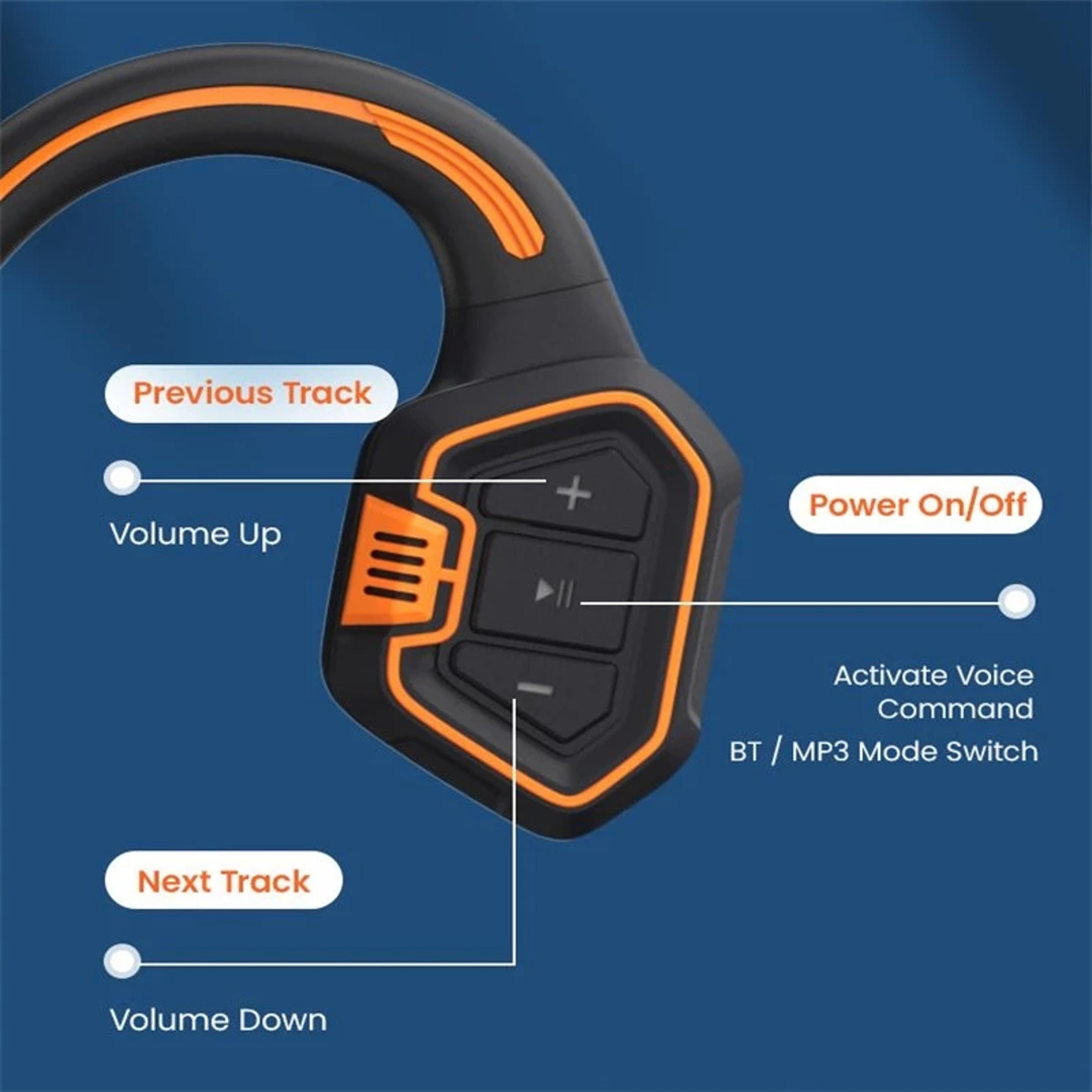 Bone Conduction Headphones With Player Waterproof Wireless Sports Headset 6