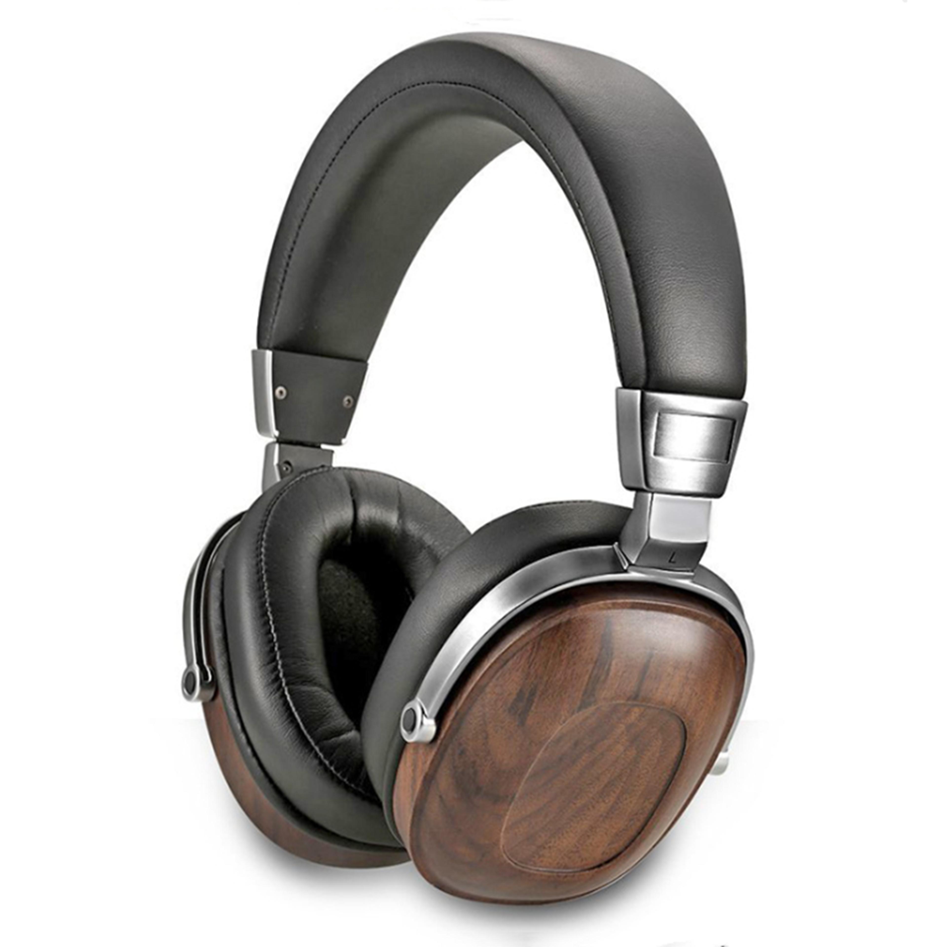 HiFi Walnut Wood Over Ear Headphones With Beryllium Drivers 0