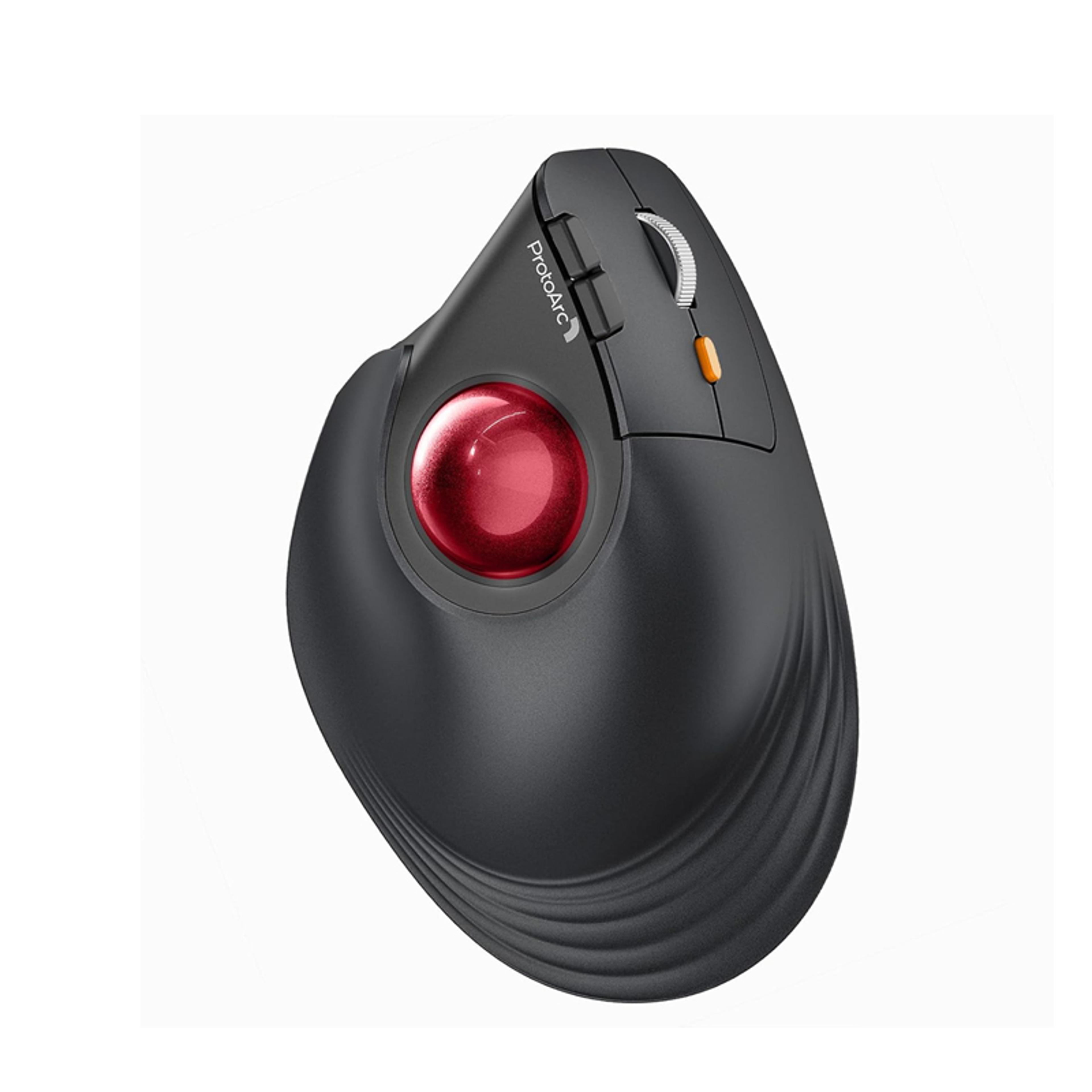 Vertical Wireless Bluetooth Trackball Mouse Rechargeable Ergonomic Thumb Rollerball For PC  Laptop 2