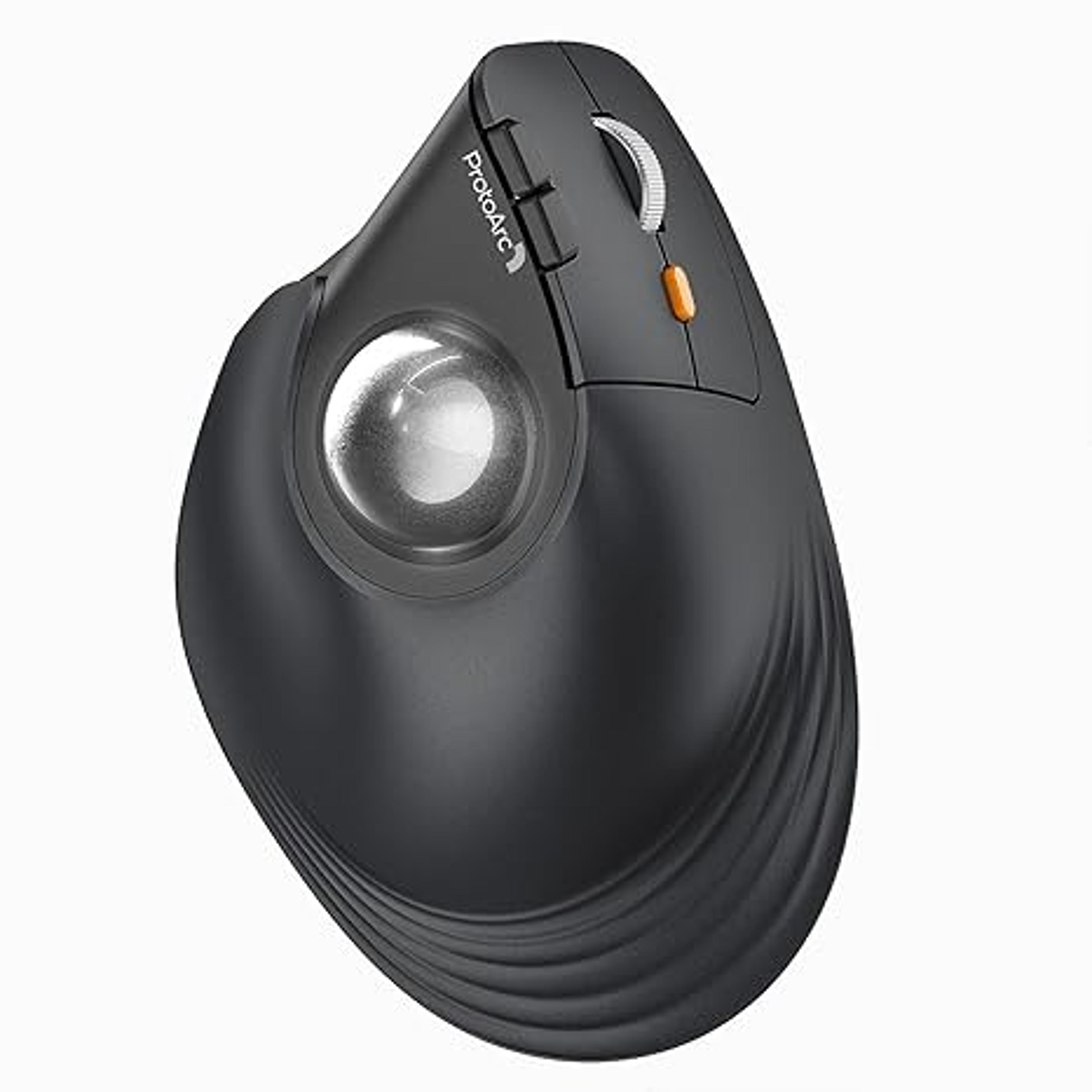 Vertical Wireless Bluetooth Trackball Mouse Rechargeable Ergonomic Thumb Rollerball For PC  Laptop 3