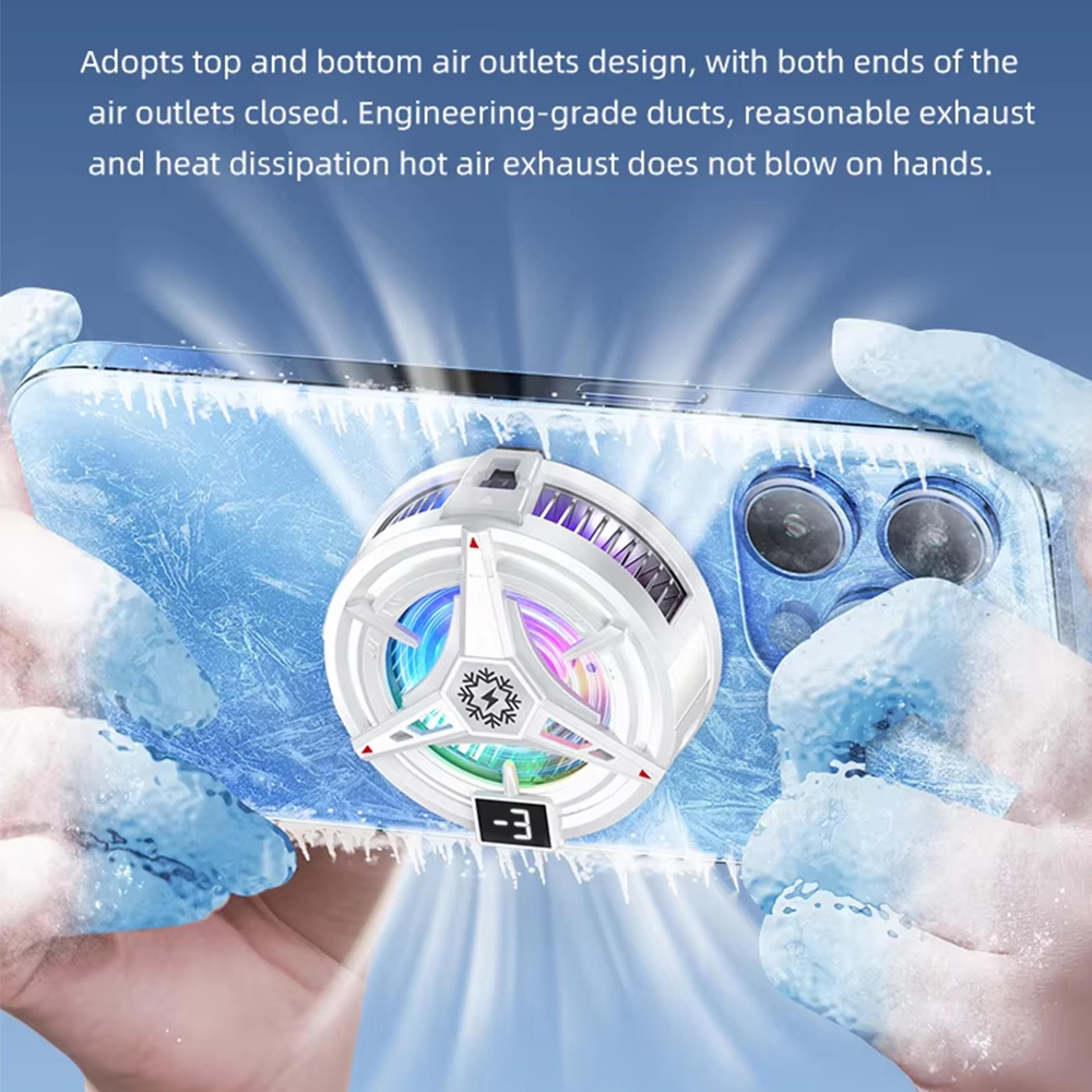 Magnetic Phone Cooler With RGB Light Semiconductor Cooling Fan For MagSafe IPhone Android  IPad 6