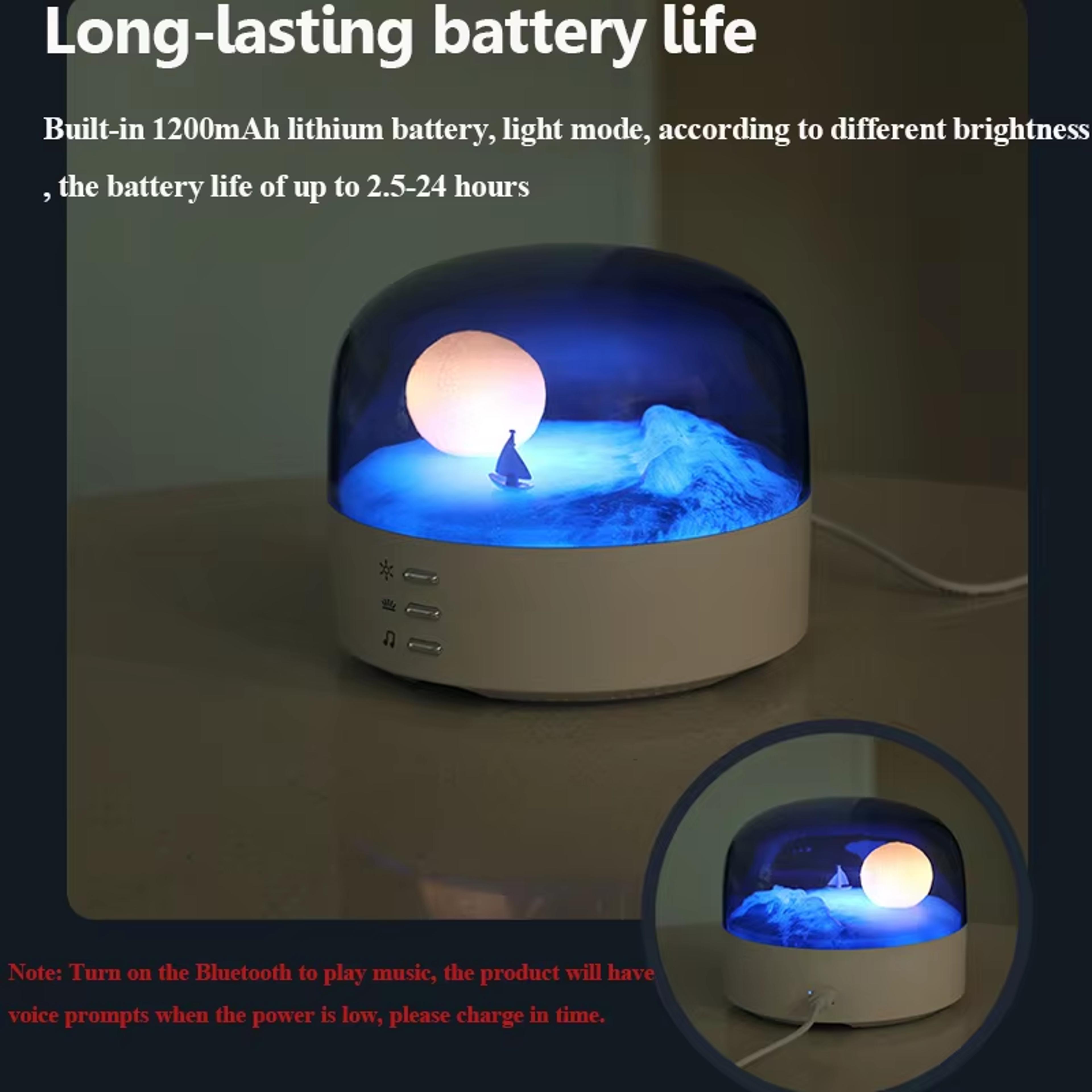 Bluetooth Speaker With Ambient LED Light Portable Wireless Music Speaker 6