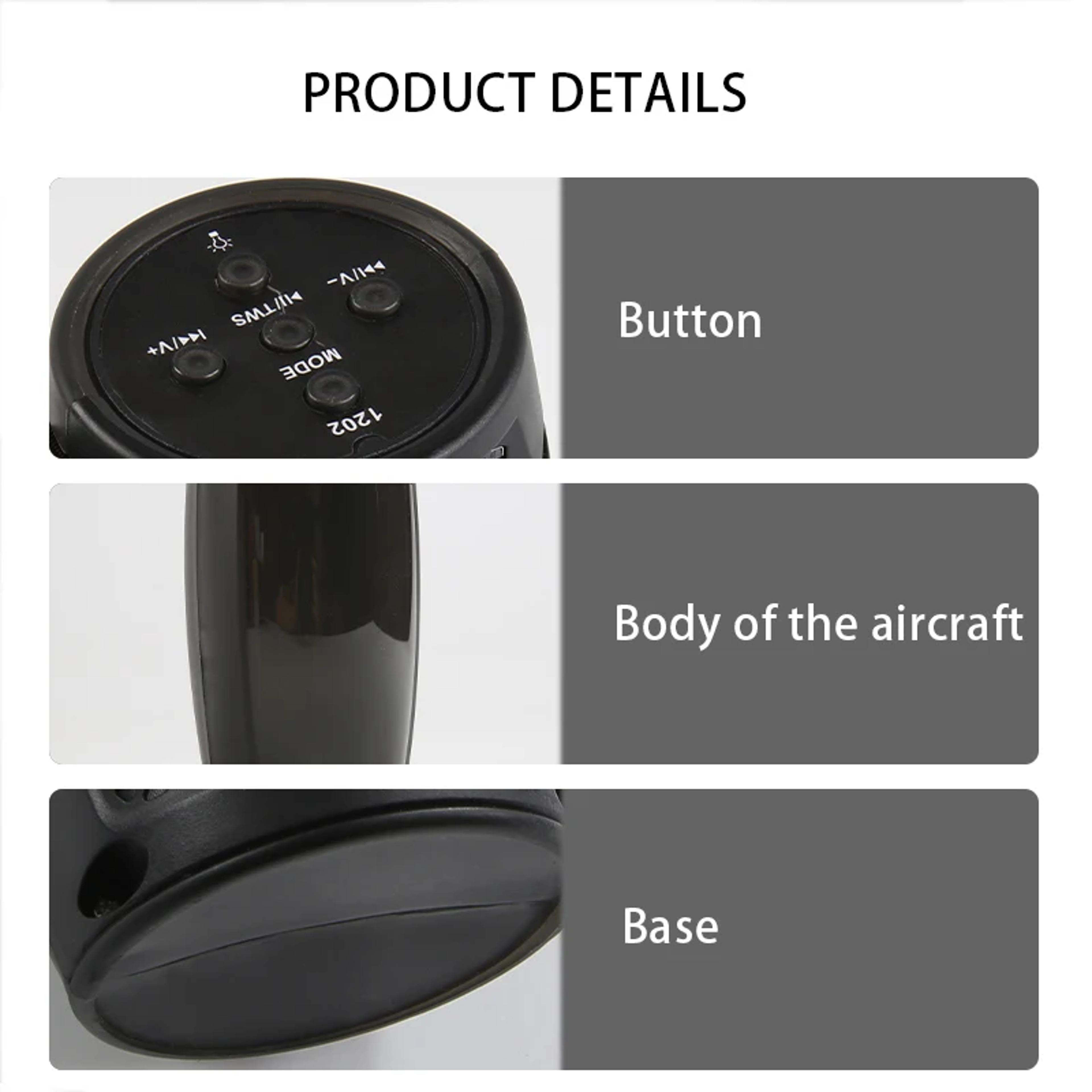Portable Bluetooth Speaker With Deep Bass LED Lights  Wireless Sound System 2