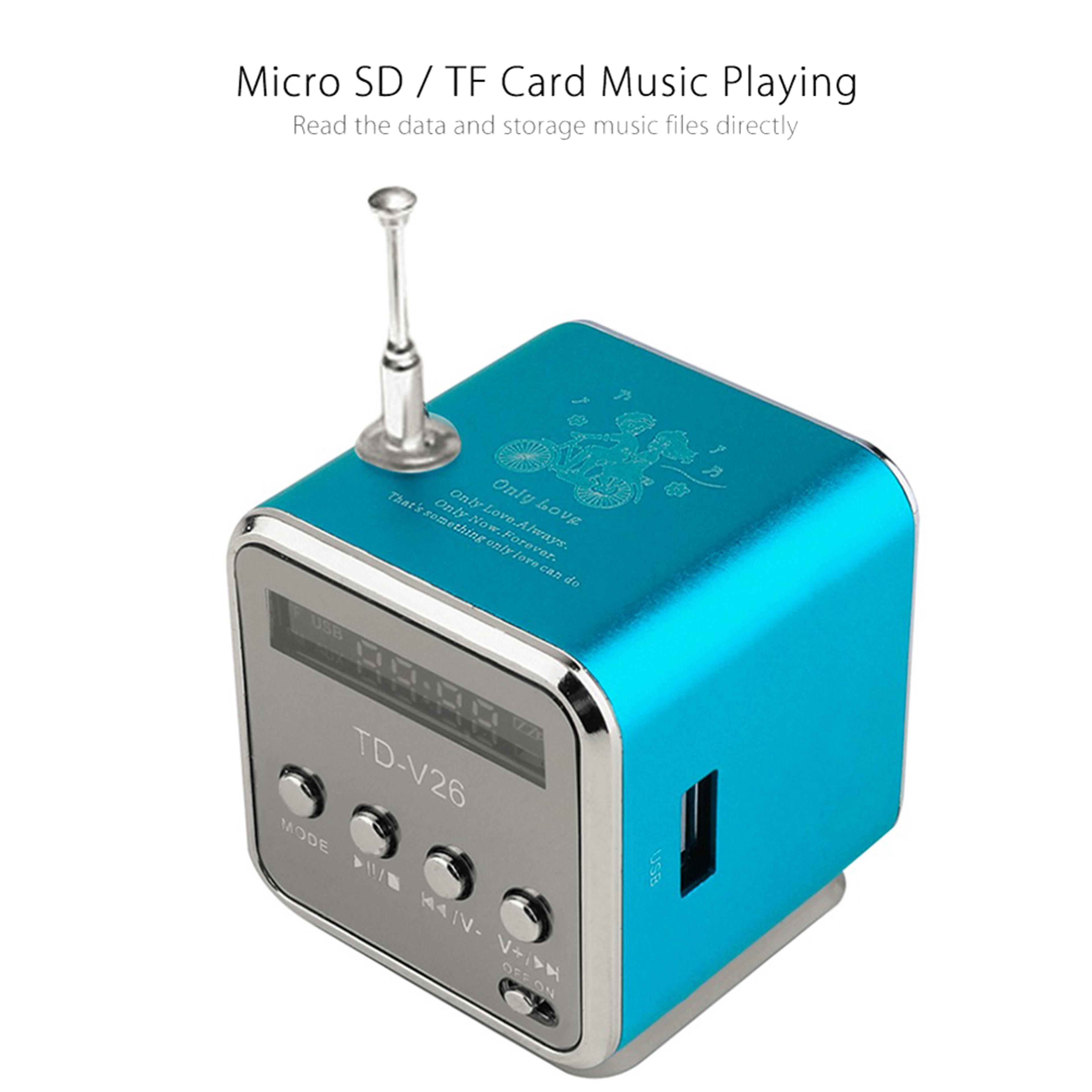 Portable FM Radio Speaker With Digital Receiver And Mini Music Player 1