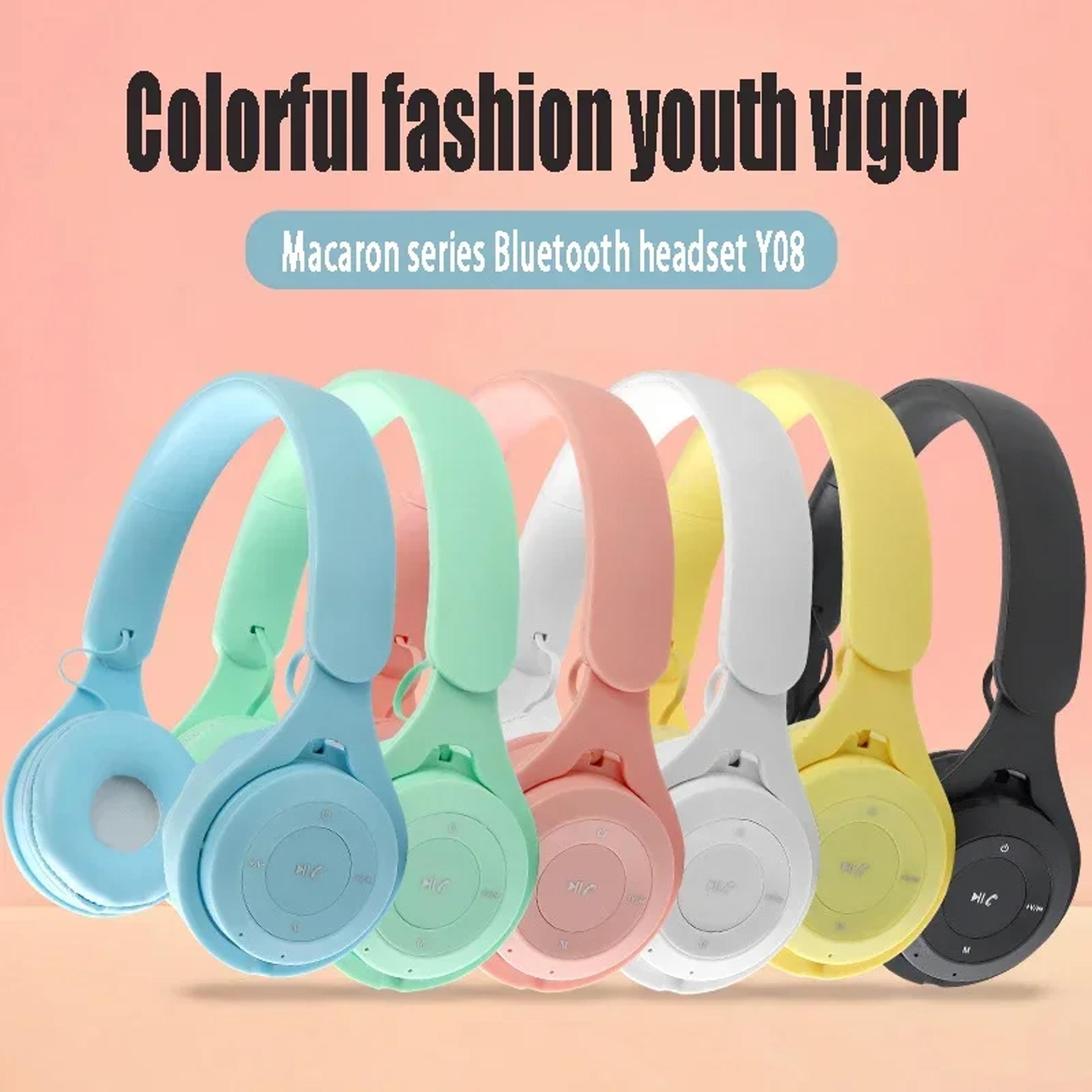 Y08 Bluetooth Foldable Wireless Over Ear Headphones For Gaming Sports  Everyday Listening 5