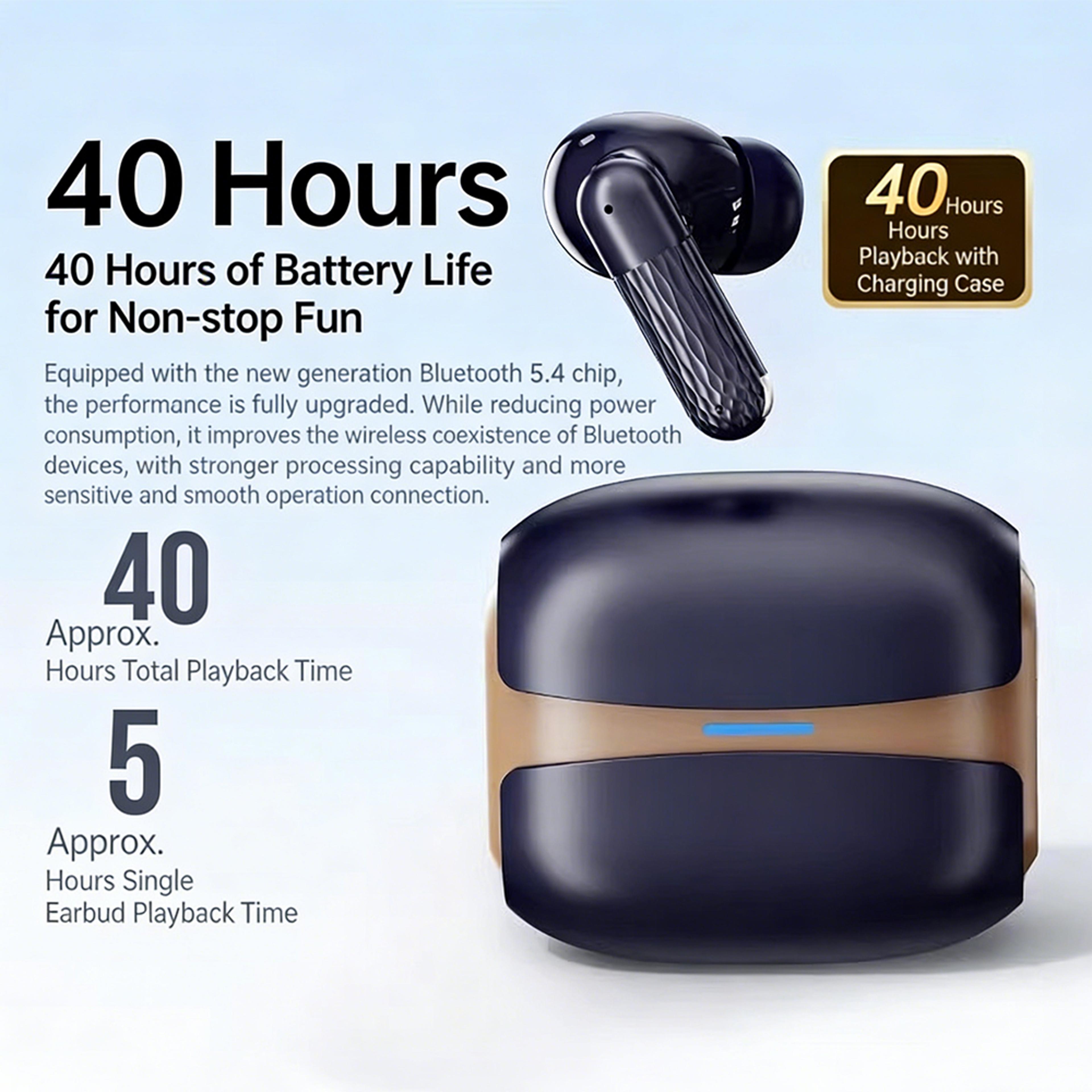 Wireless Bluetooth Noise Cancelling Headphones With HD Stereo Sound For Music  Gaming 4
