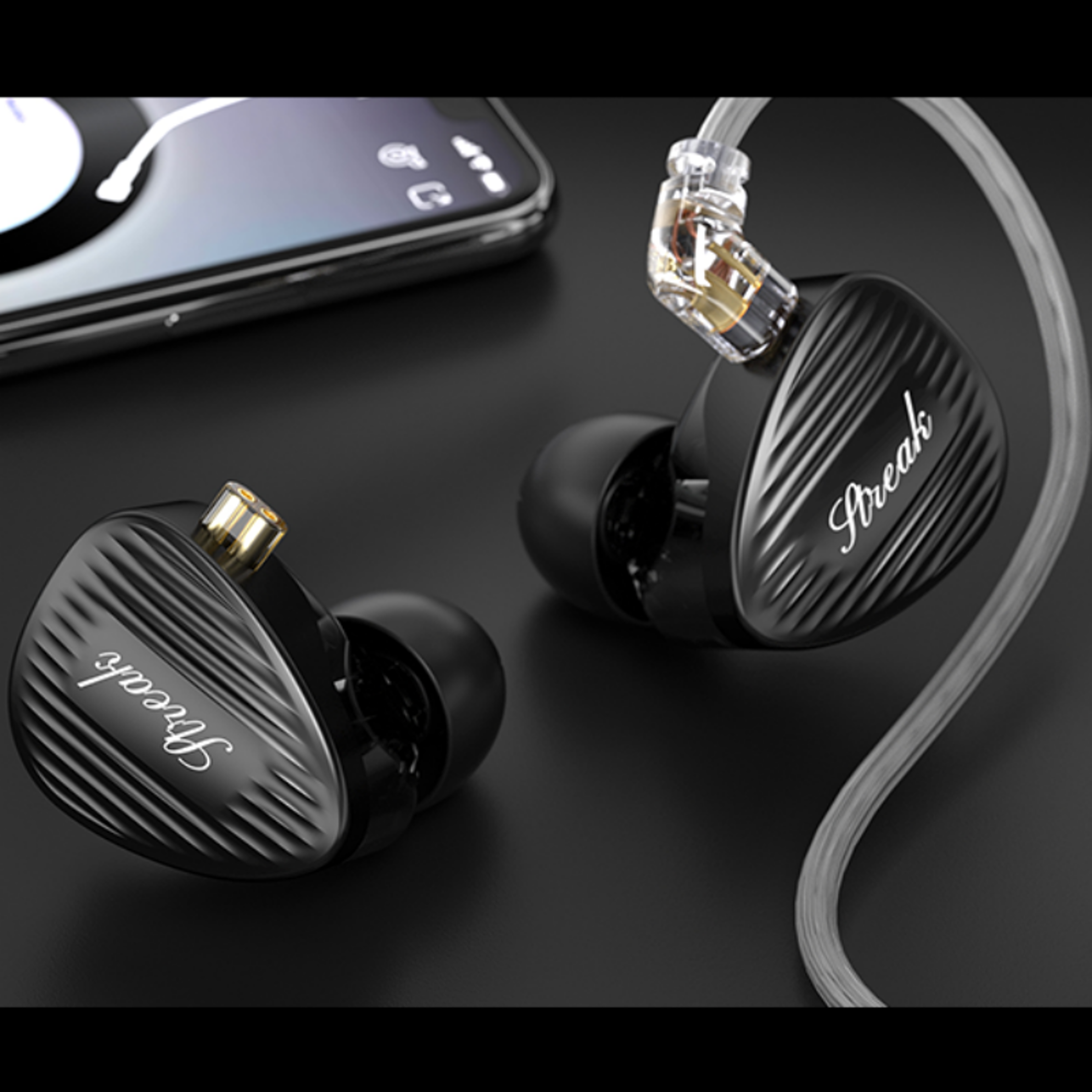 GK Streak HiFi In Ear Earphones With Dynamic Driver And Micro Planar Tweeter 1