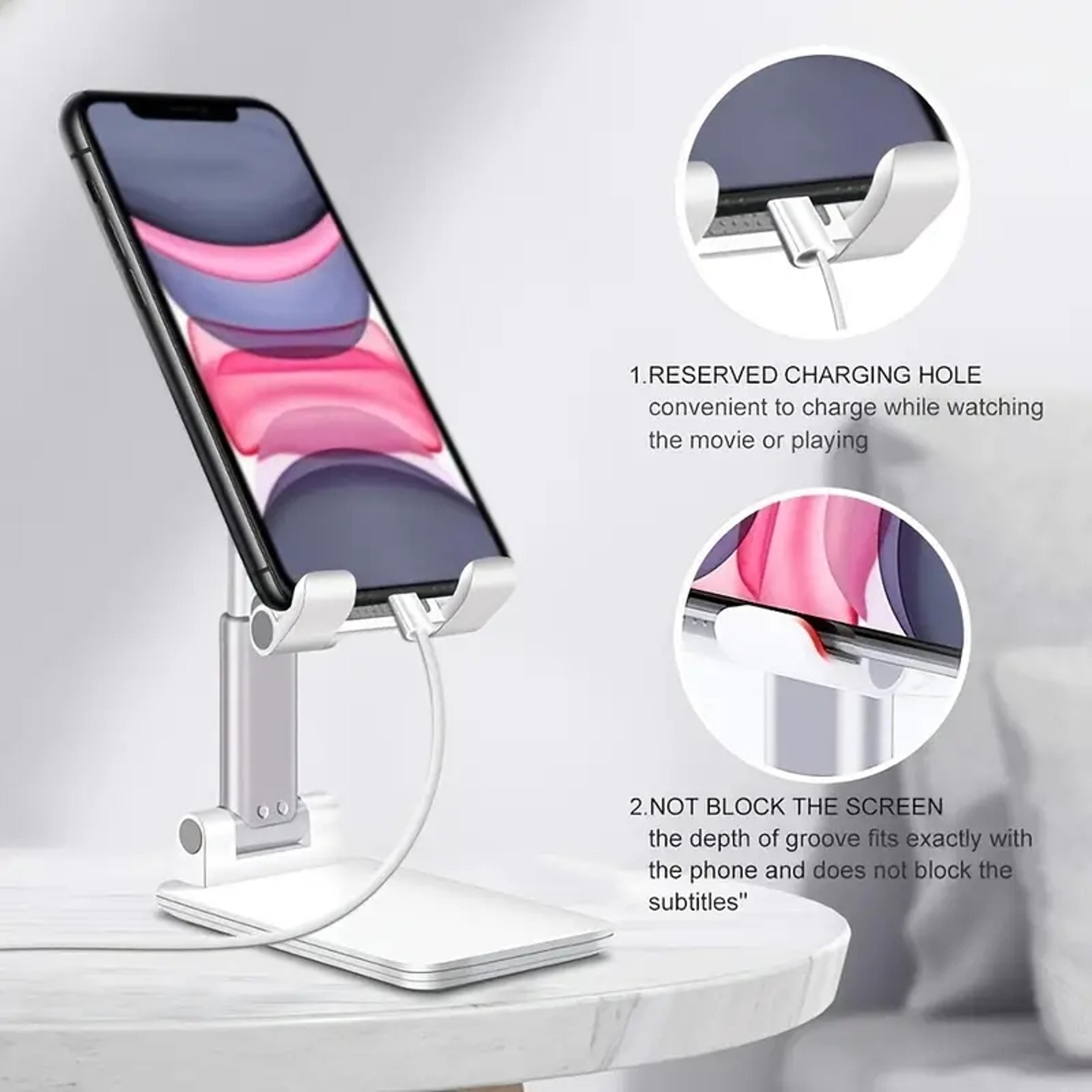 Universal Adjustable Phone Stand For Desk With Tablet Holder And Multi Angle Viewing 1