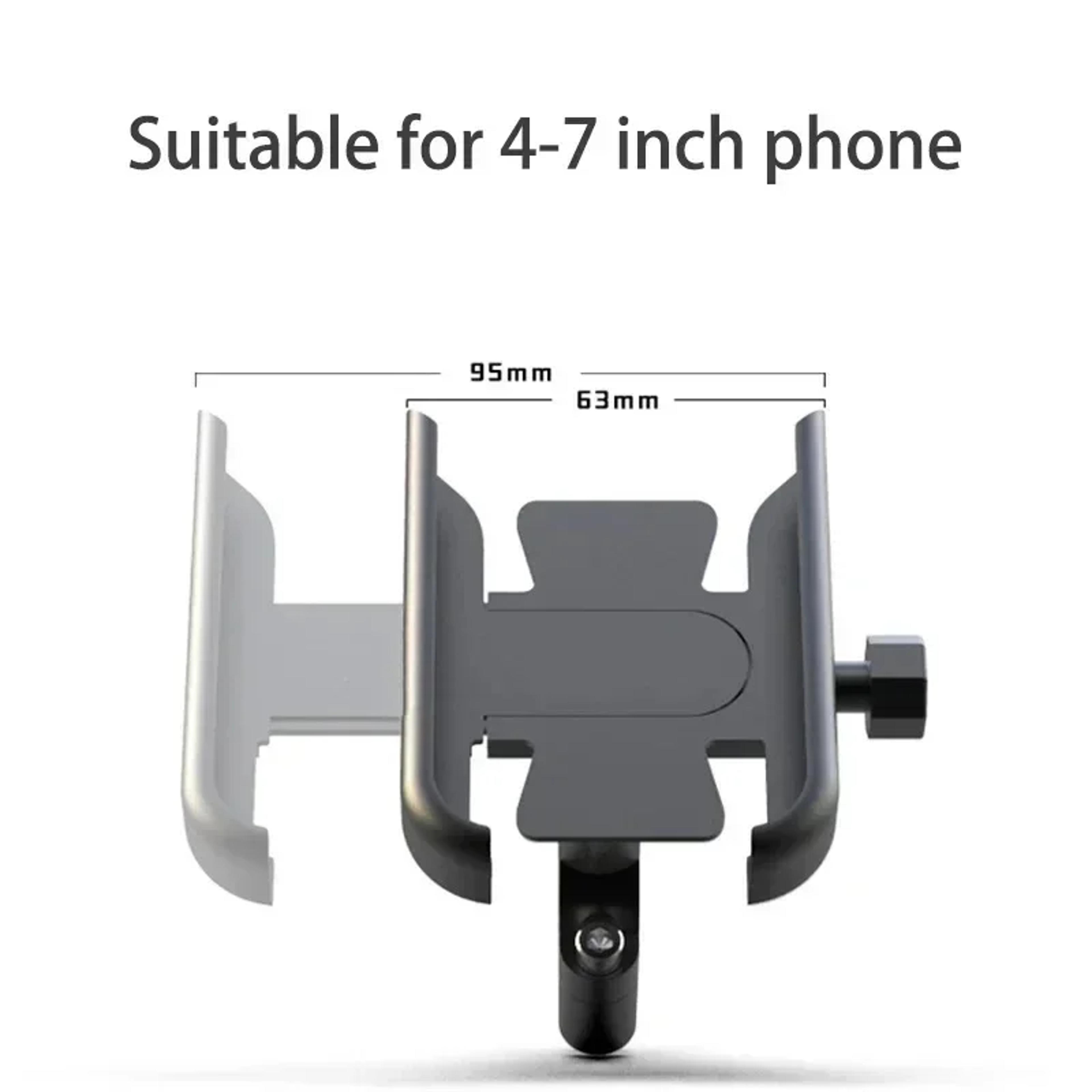 RideLock Aluminum Bike Phone Mount For Motorcycle  Bicycle Smartphones 6