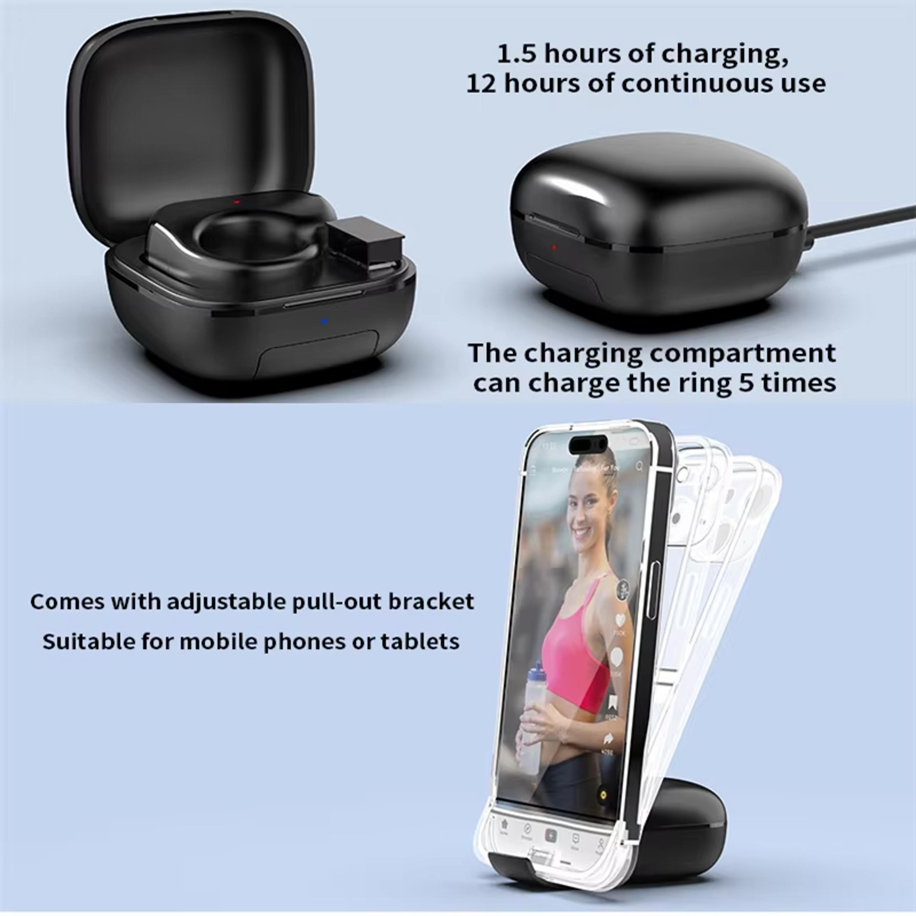 Dual Mode Bluetooth Ring Mouse With Touchpad Rechargeable Wireless Presentation Remote 7
