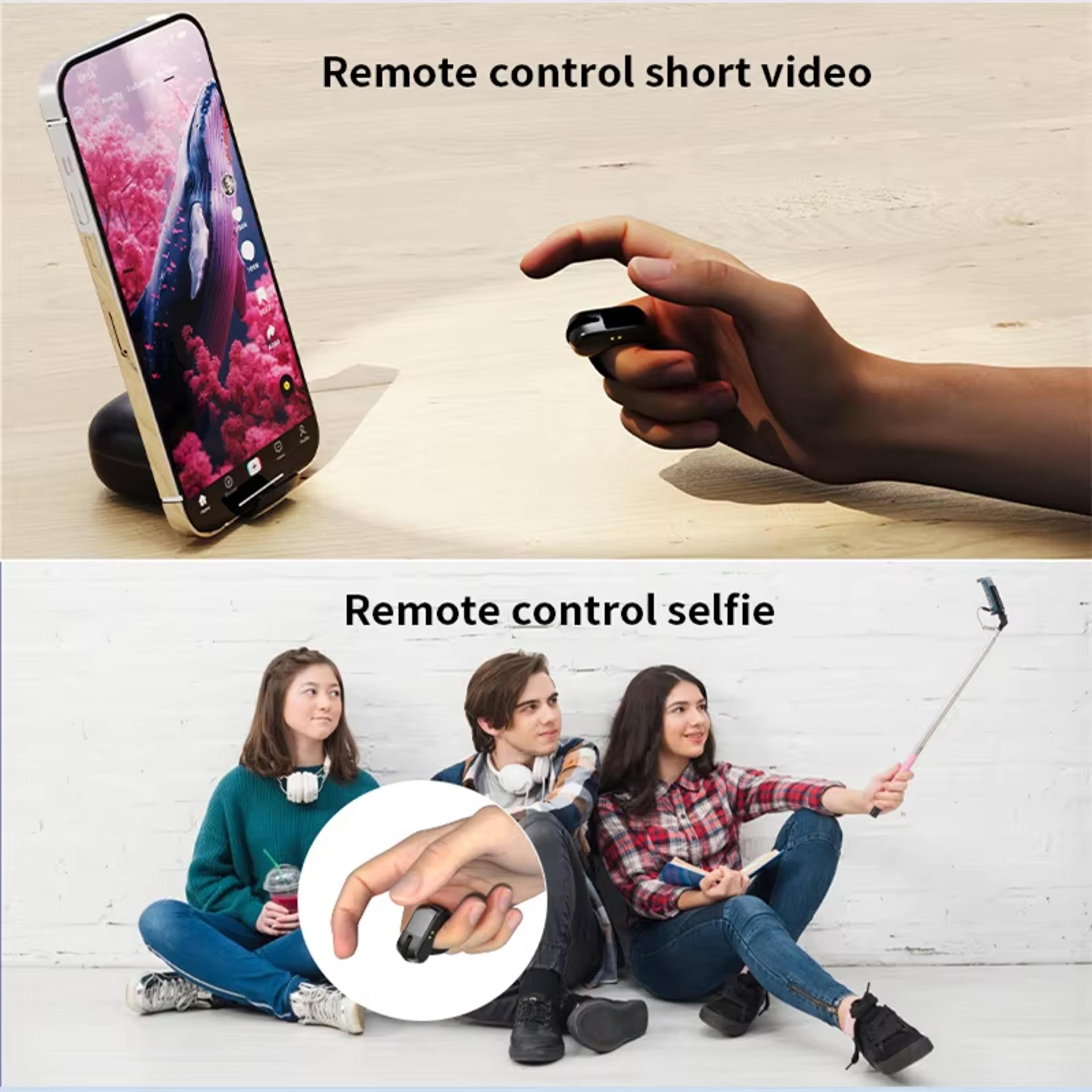 Dual Mode Bluetooth Ring Mouse With Touchpad Rechargeable Wireless Presentation Remote 8