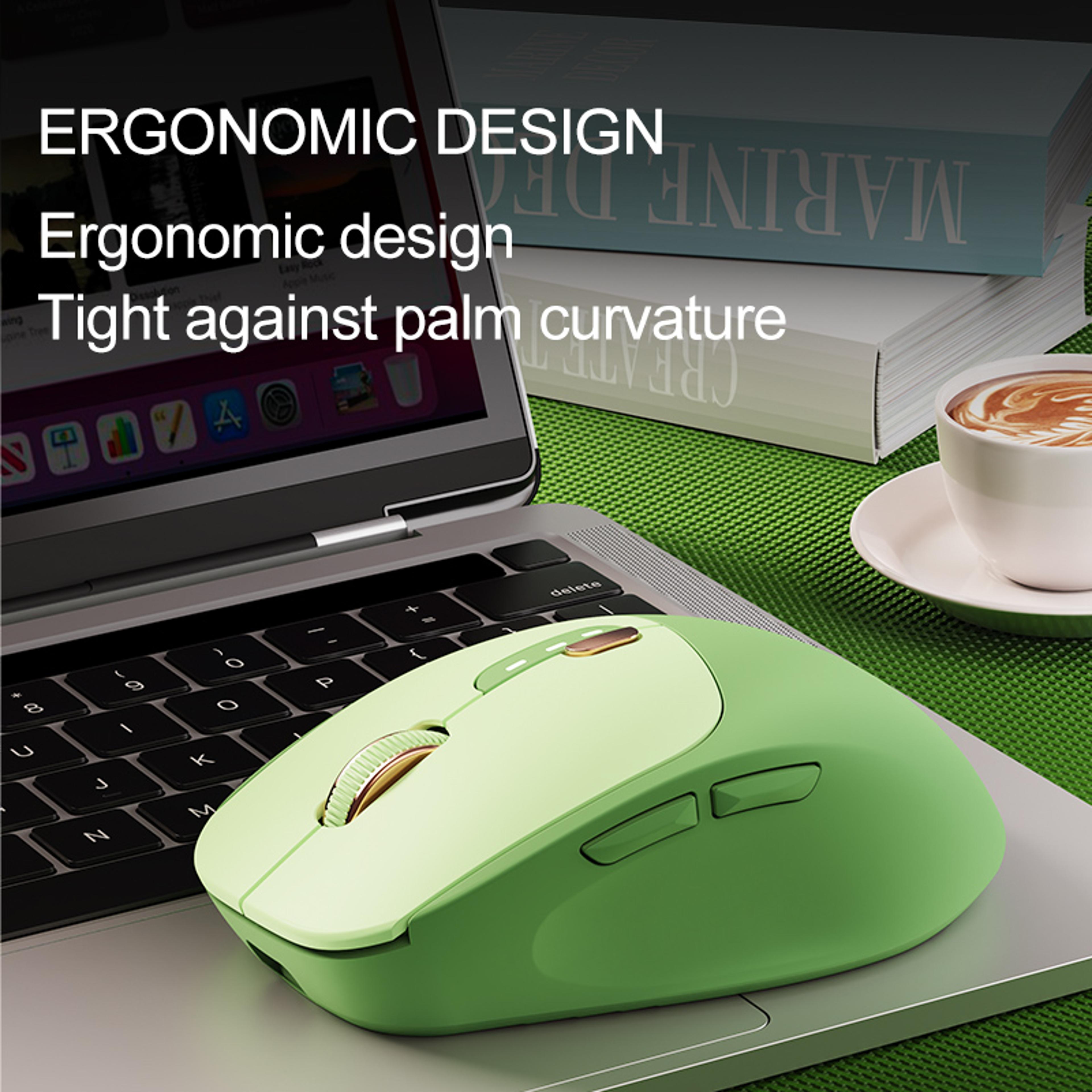 Rechargeable Wireless Bluetooth Mouse With Silent Clicks And DPI For Laptop  Desktop 4