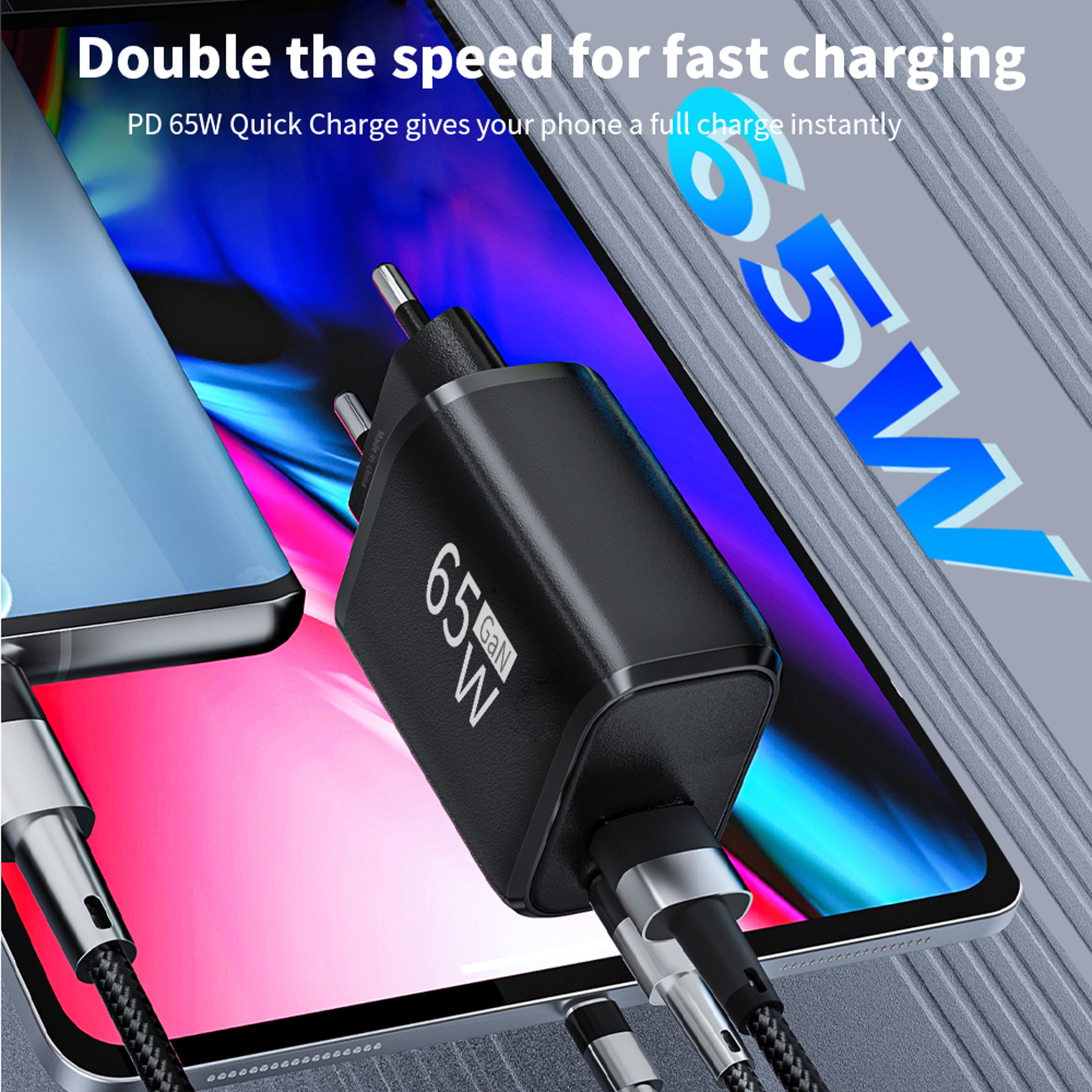 USB C GaN Fast Charger PD Type C Wall Adapter 3
