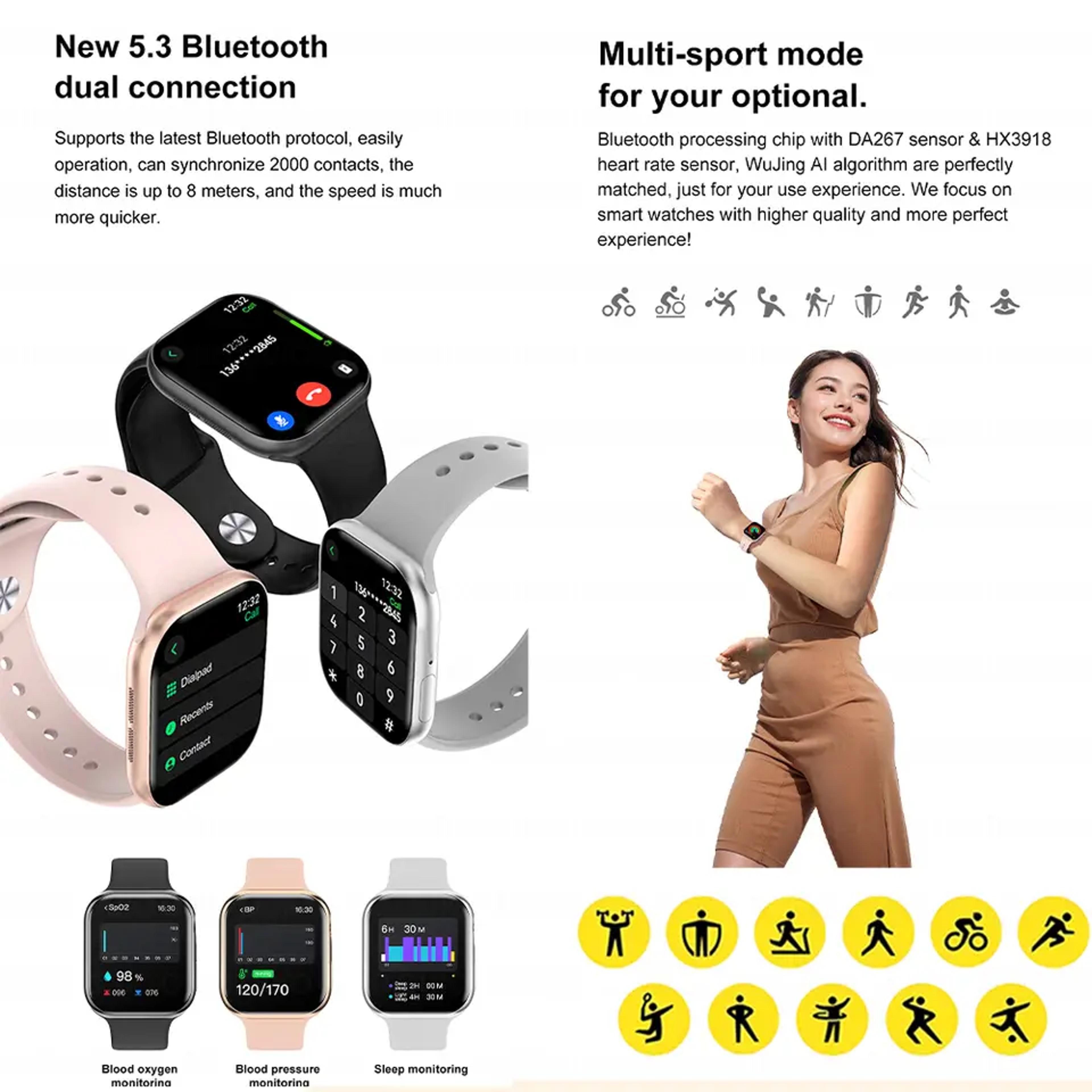 Smart Watch With Bluetooth Calling NFC And Music For Android  IPhone 6