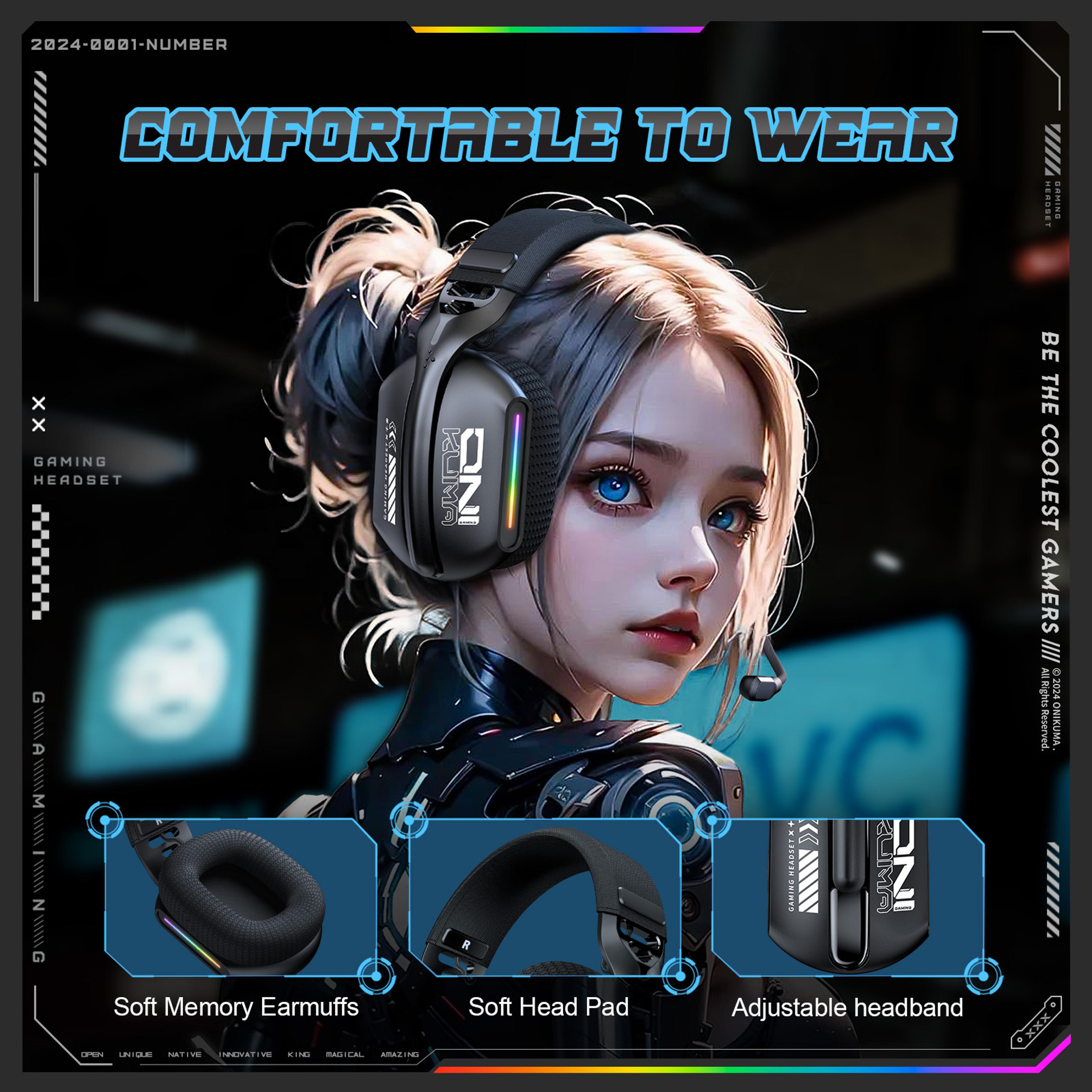Wireless Gaming Headset With Bluetooth And HD Mic 4