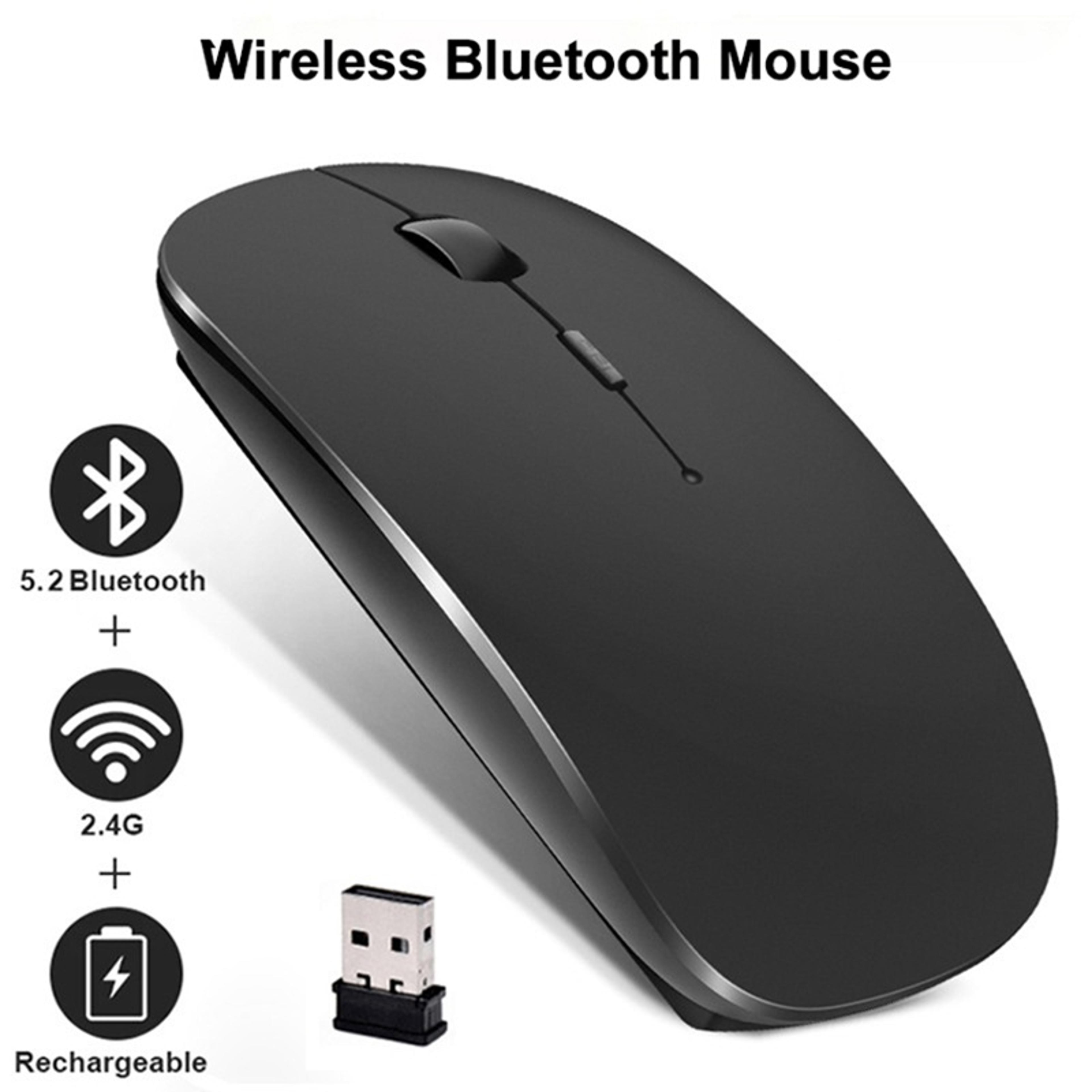 Bluetooth Wireless Mouse Silent Portable Computer Mouse For Laptop Tablet  Office Gaming 1