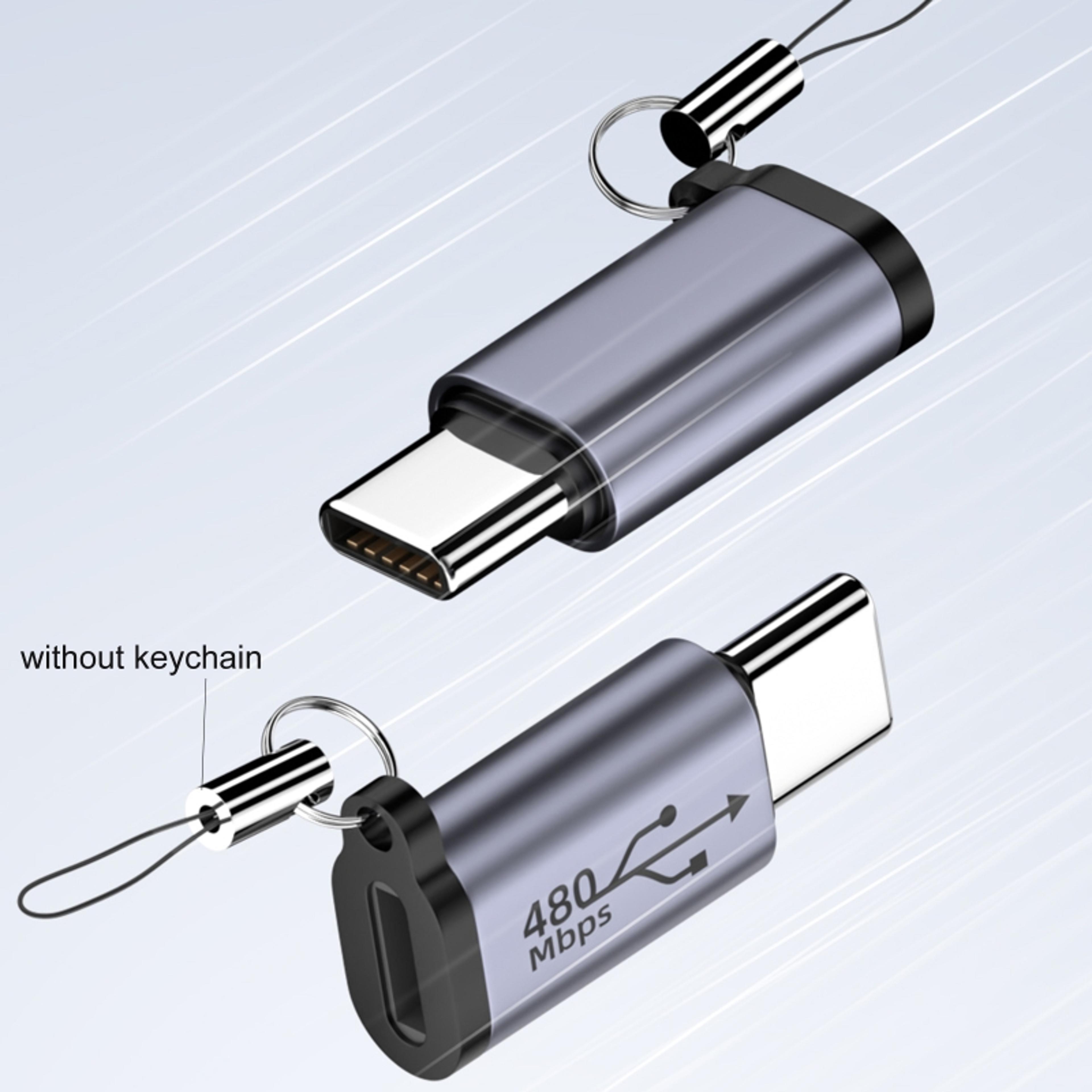 Aluminum Micro USB Adapter To Mini USB OTG Converter For Phones Tablets  Cameras 2