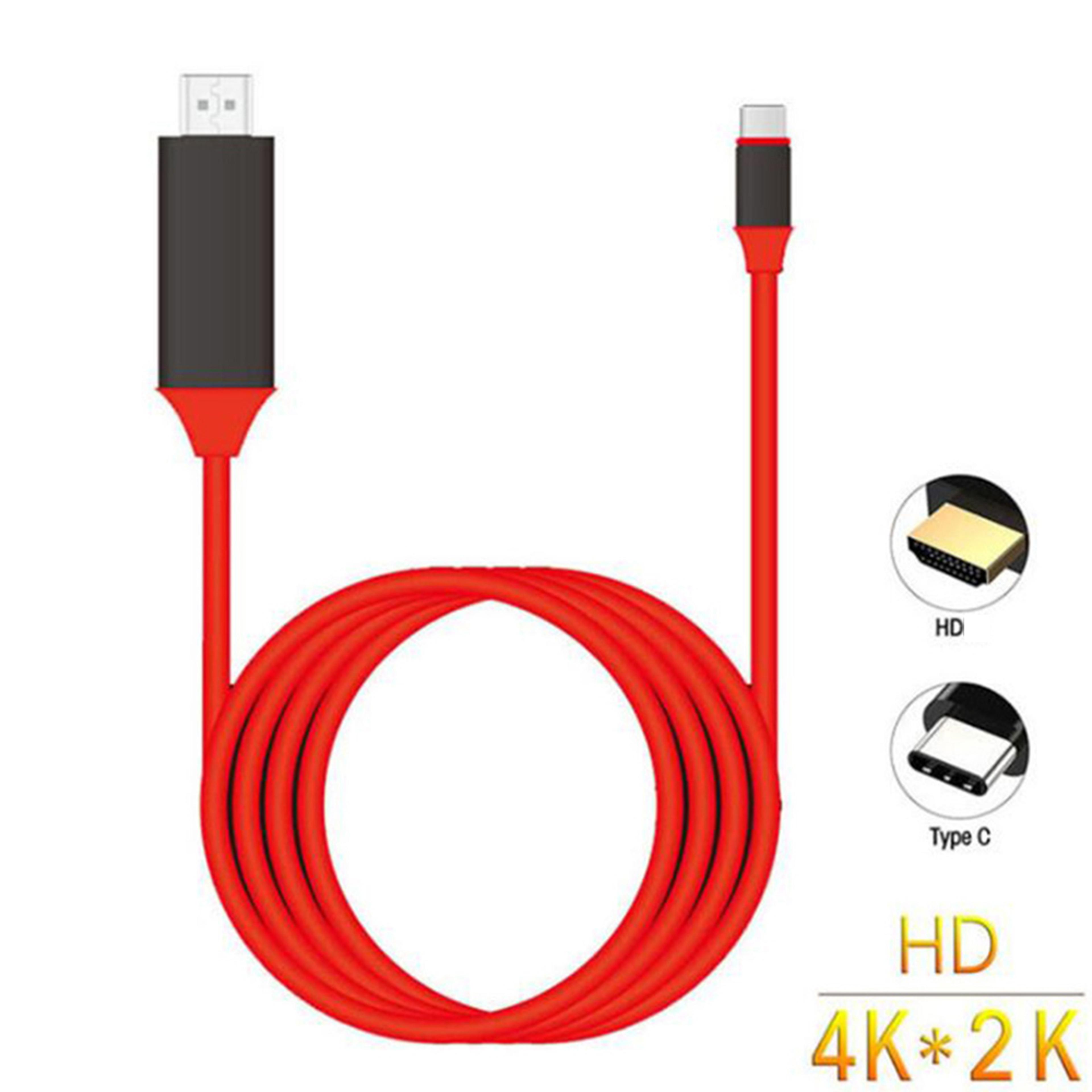 USB C To HDMI Adapter 4K Video Converter Type C HDMI Cable For Laptop Phone TV Display 6