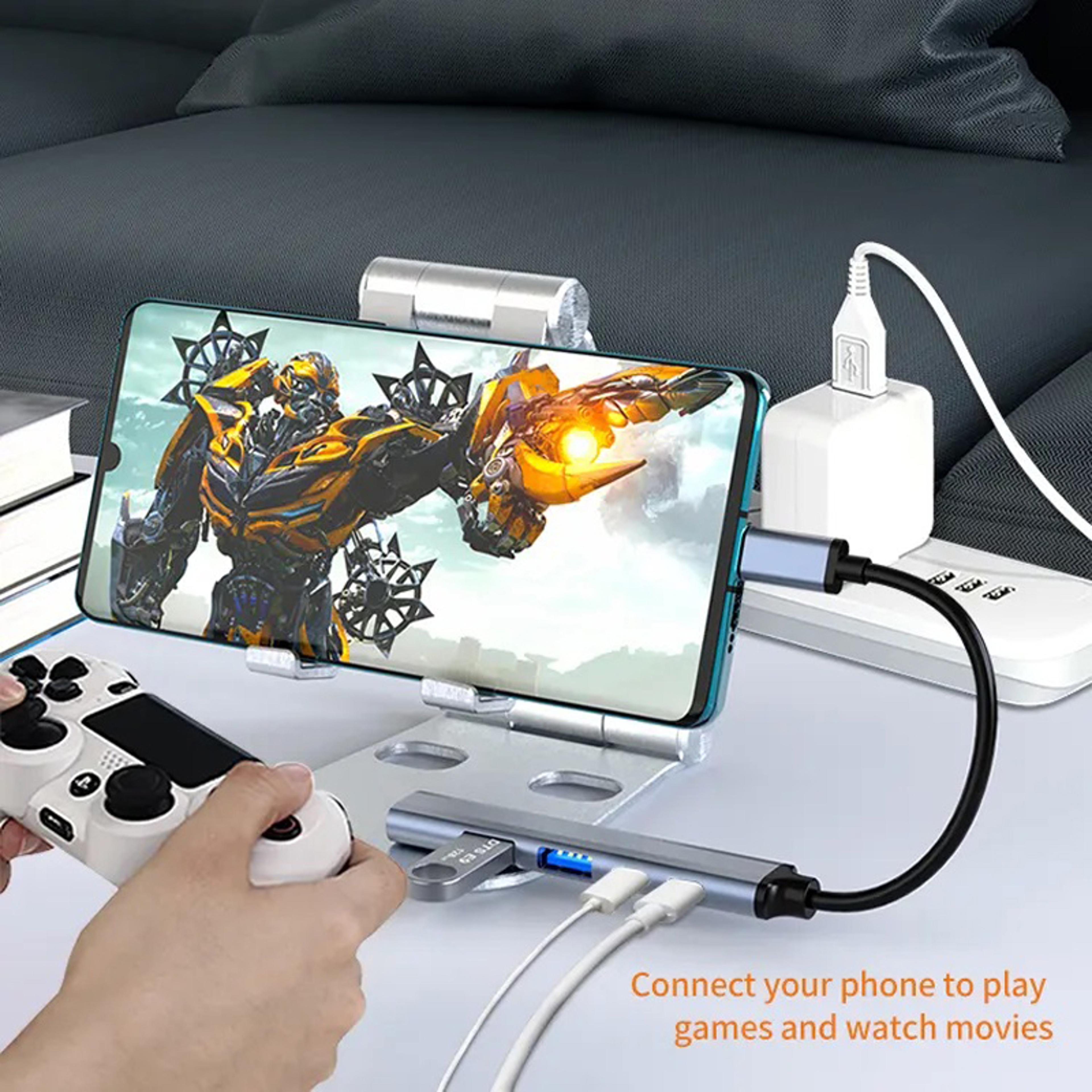 USB C Hub With PD Fast Charging USB Docking Station For MacBook Pro Mac Mini Laptop 5