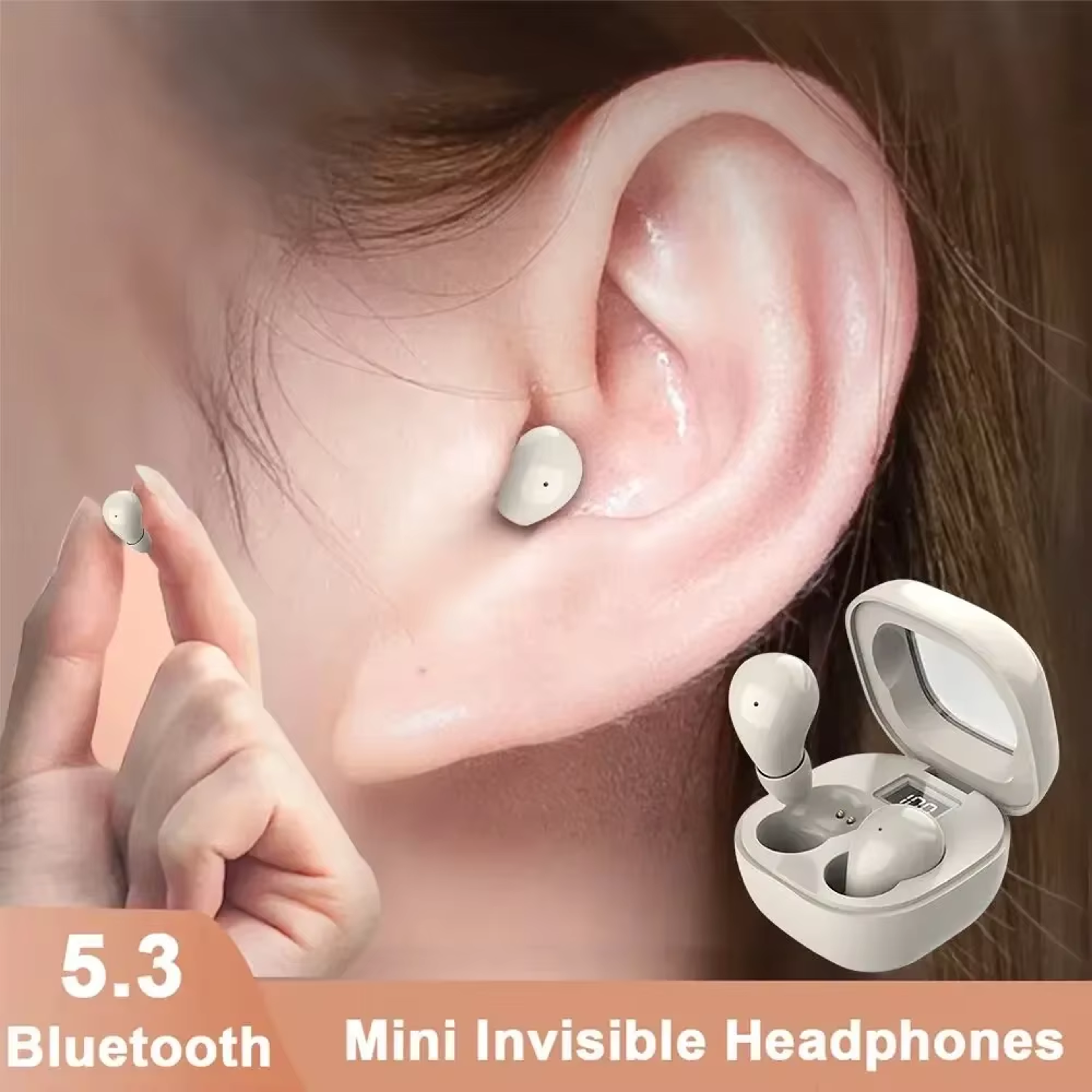 Invisible Bluetooth Earbuds Mini Wireless Sleep Earbud With Noise Reduction 2