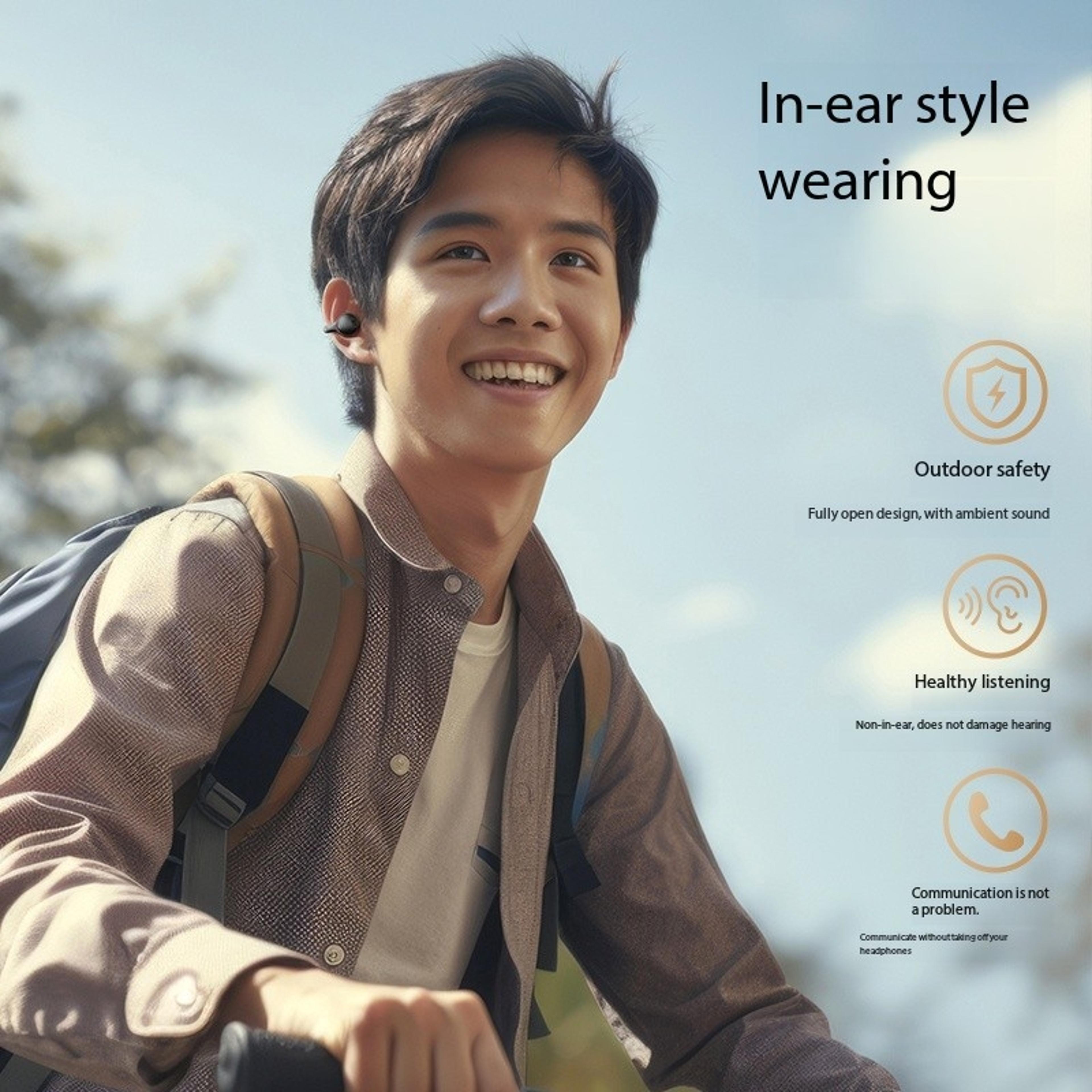 Wireless Ear Clip Bluetooth Headphones Open Ear Sports Earbuds With Digital Display 2