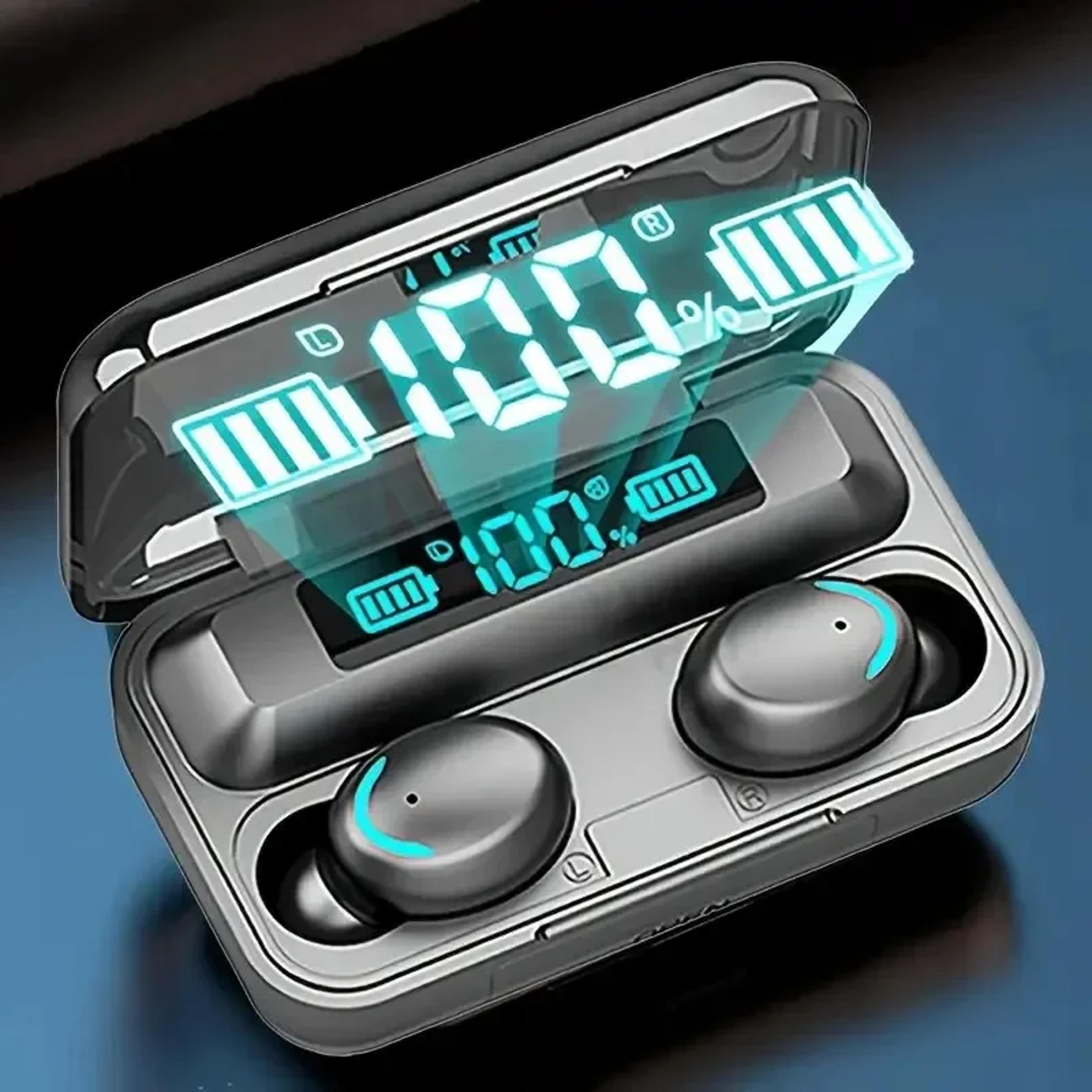 wireless bluetooth earbuds tws waterproof headphones with digital display charging case
