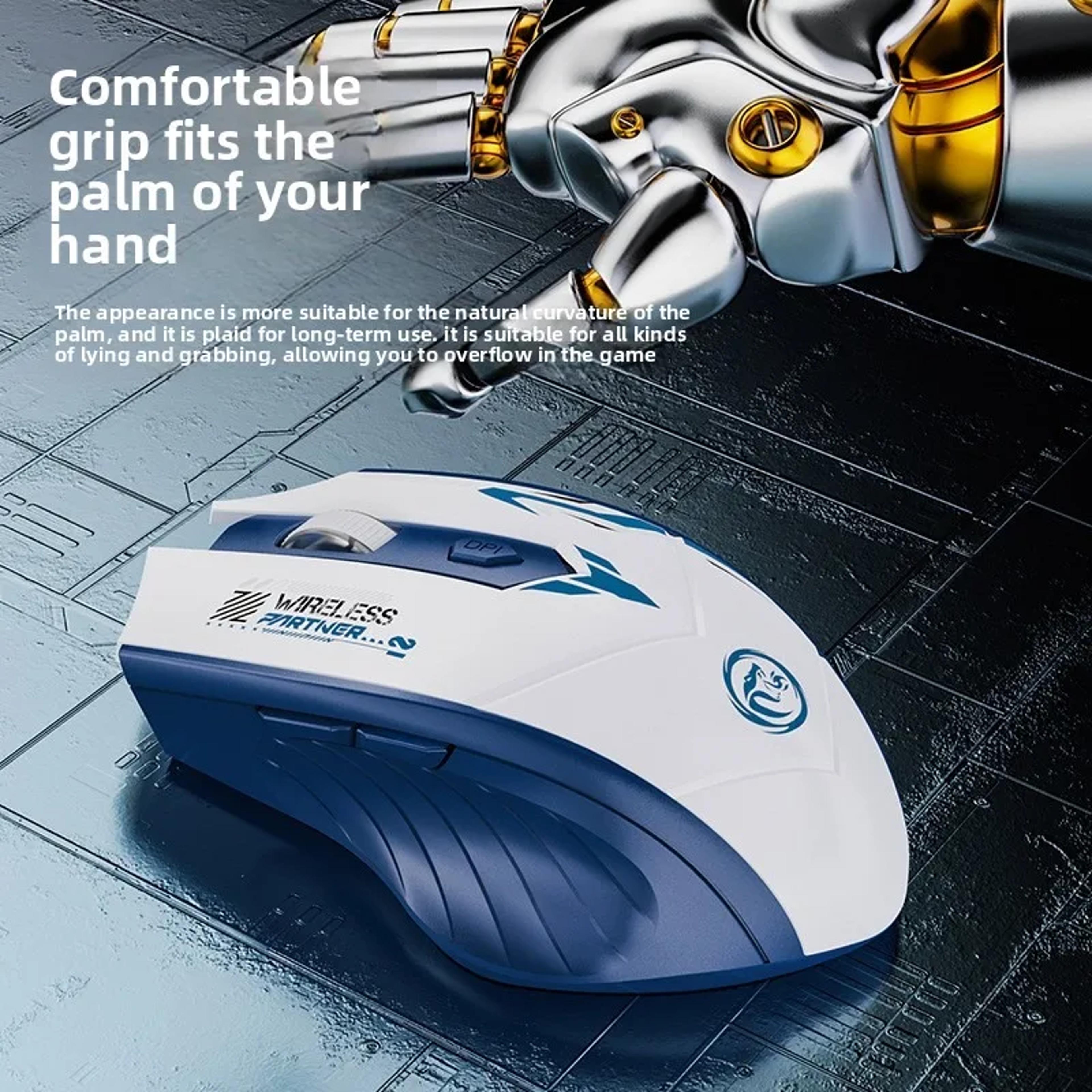Wireless Gaming Mouse Rechargeable Dual Mode USB DPI Mouse For PC Laptop 5