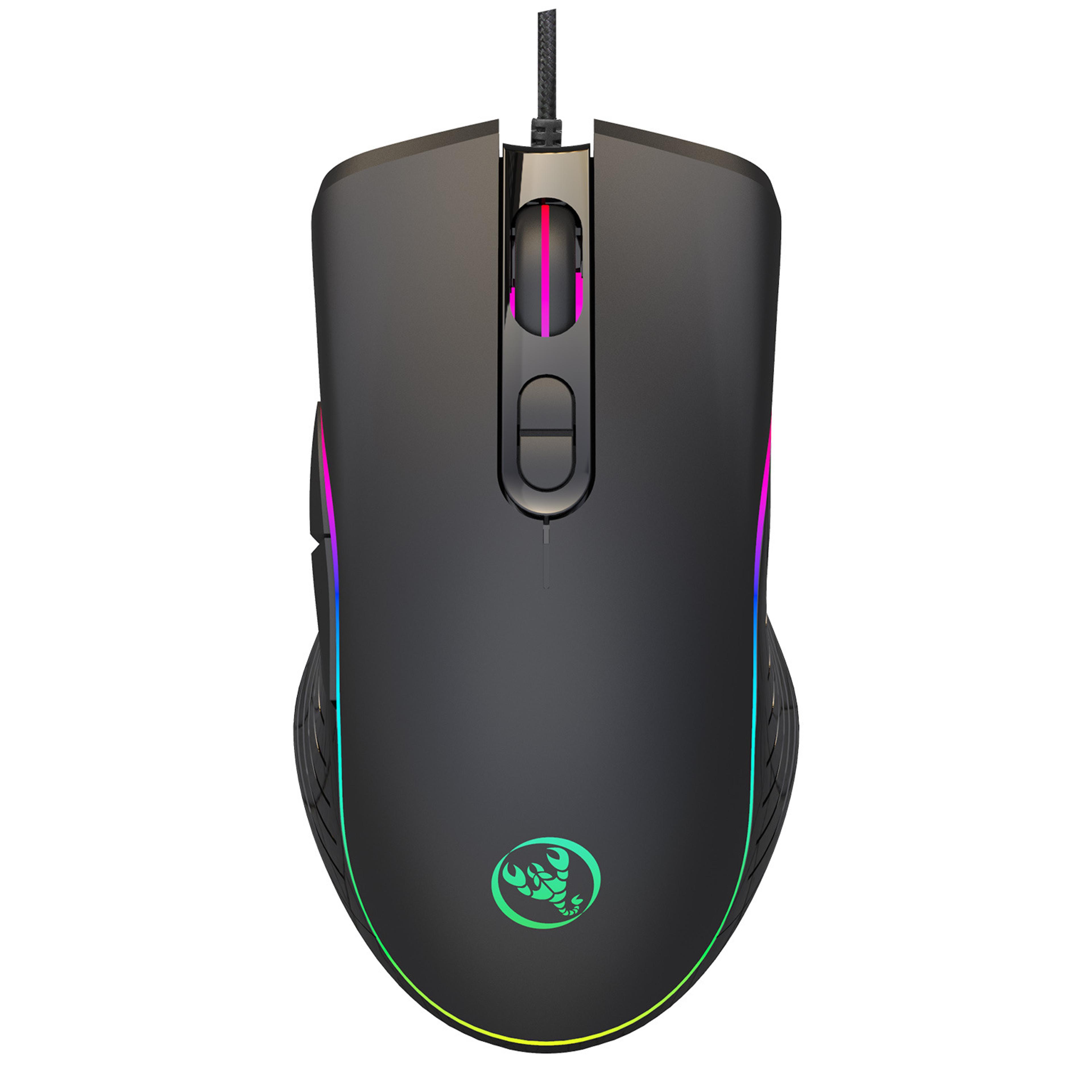 RGB Gaming Mouse DPI Wired Programmable Mouse With Custom RGB Lighting For PC  Laptop 4