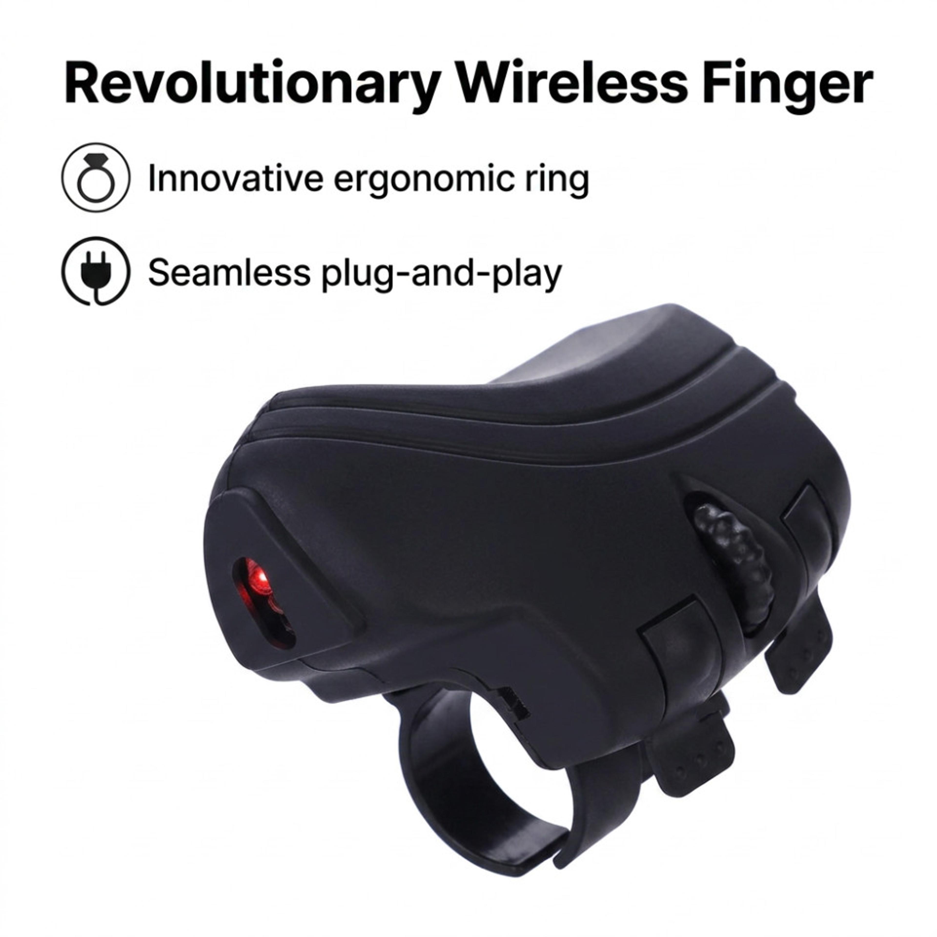 Finger Ring Mouse Rechargeable Wireless Finger Mouse Portable Ergonomic Remote Control For Office 3