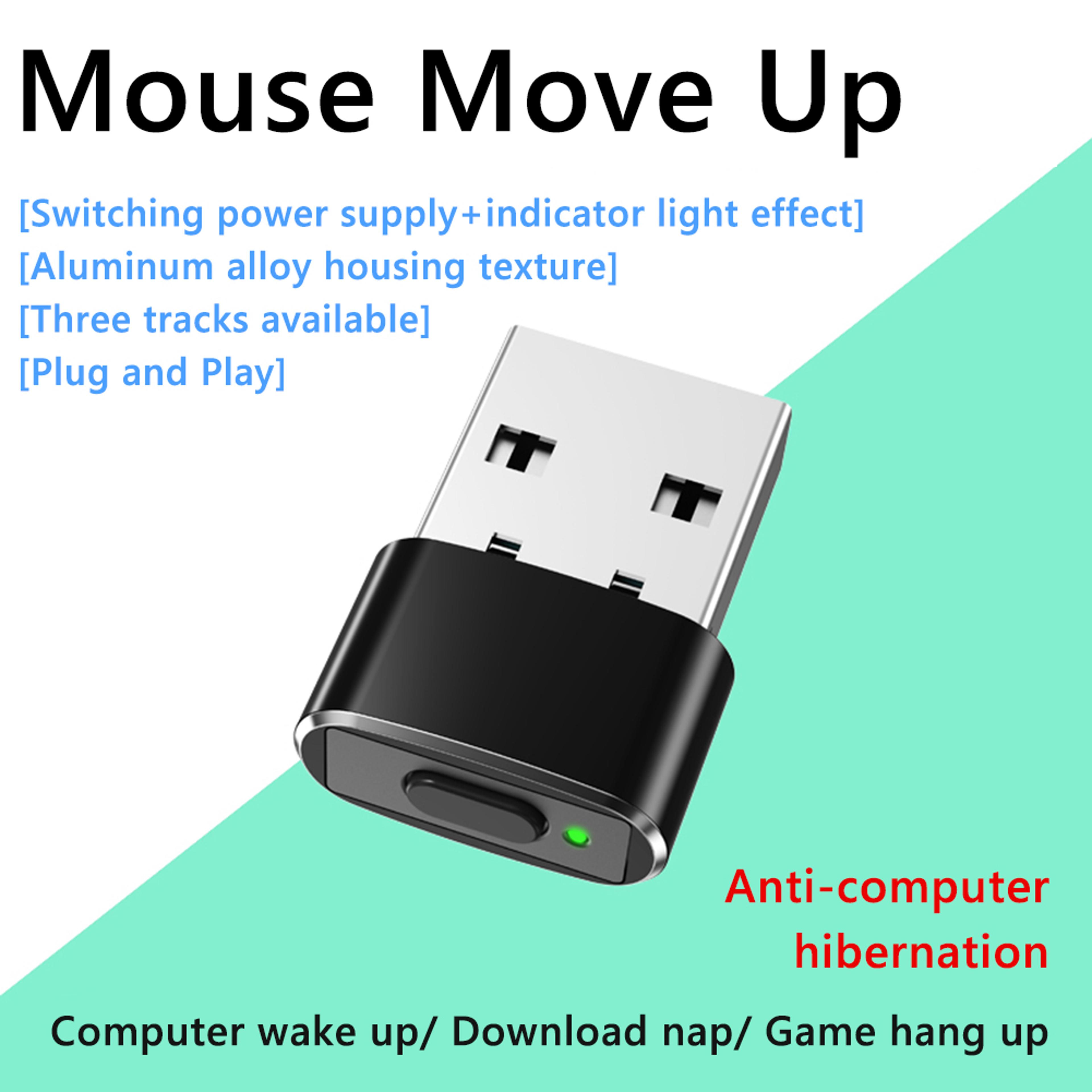USB Mouse Jiggler Automatic Mouse Mover With USB C Plug And On Off Switch For PC Laptop 6