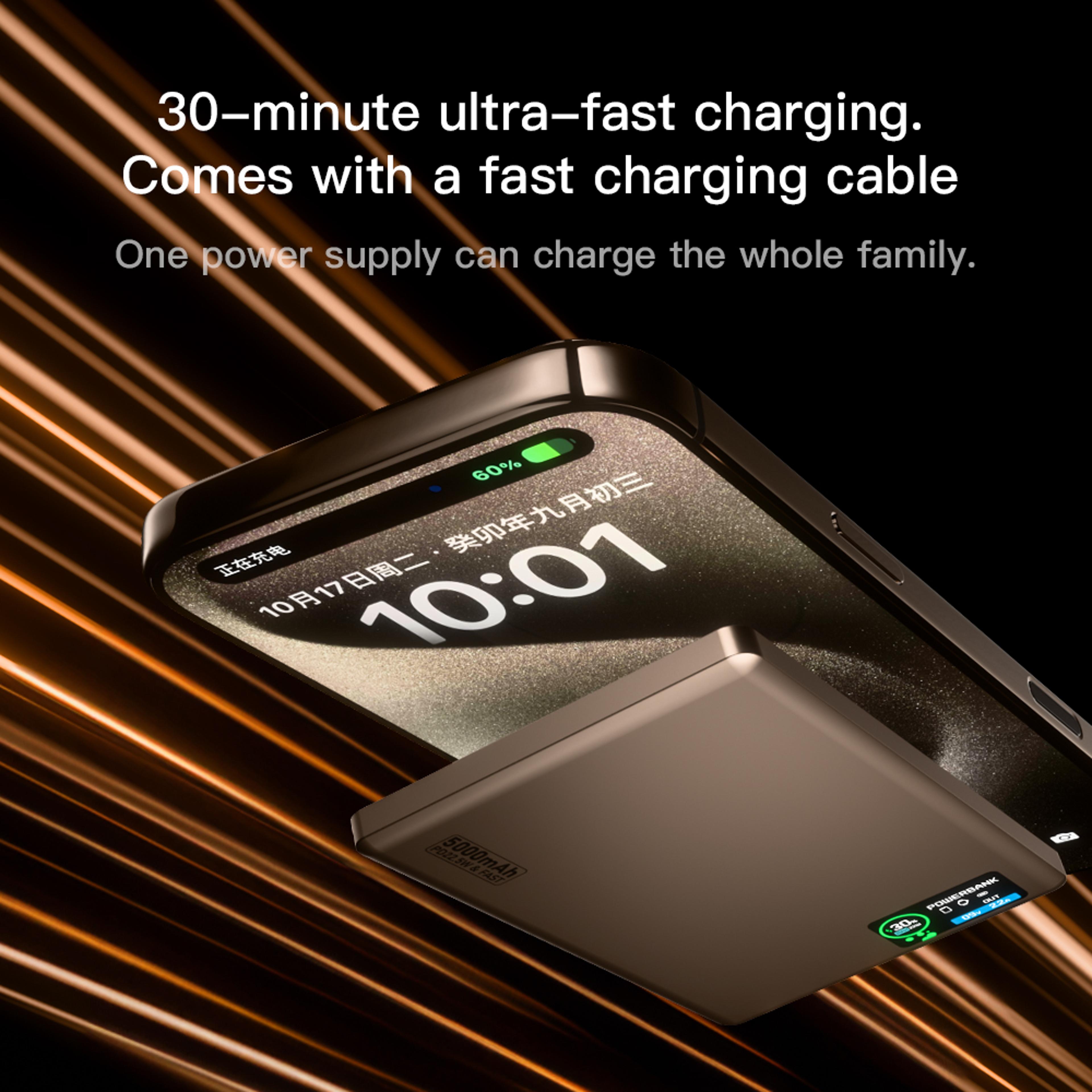 MagSafe Power Bank With Smart Display Wireless Charger For IPhone And Apple Watch 6