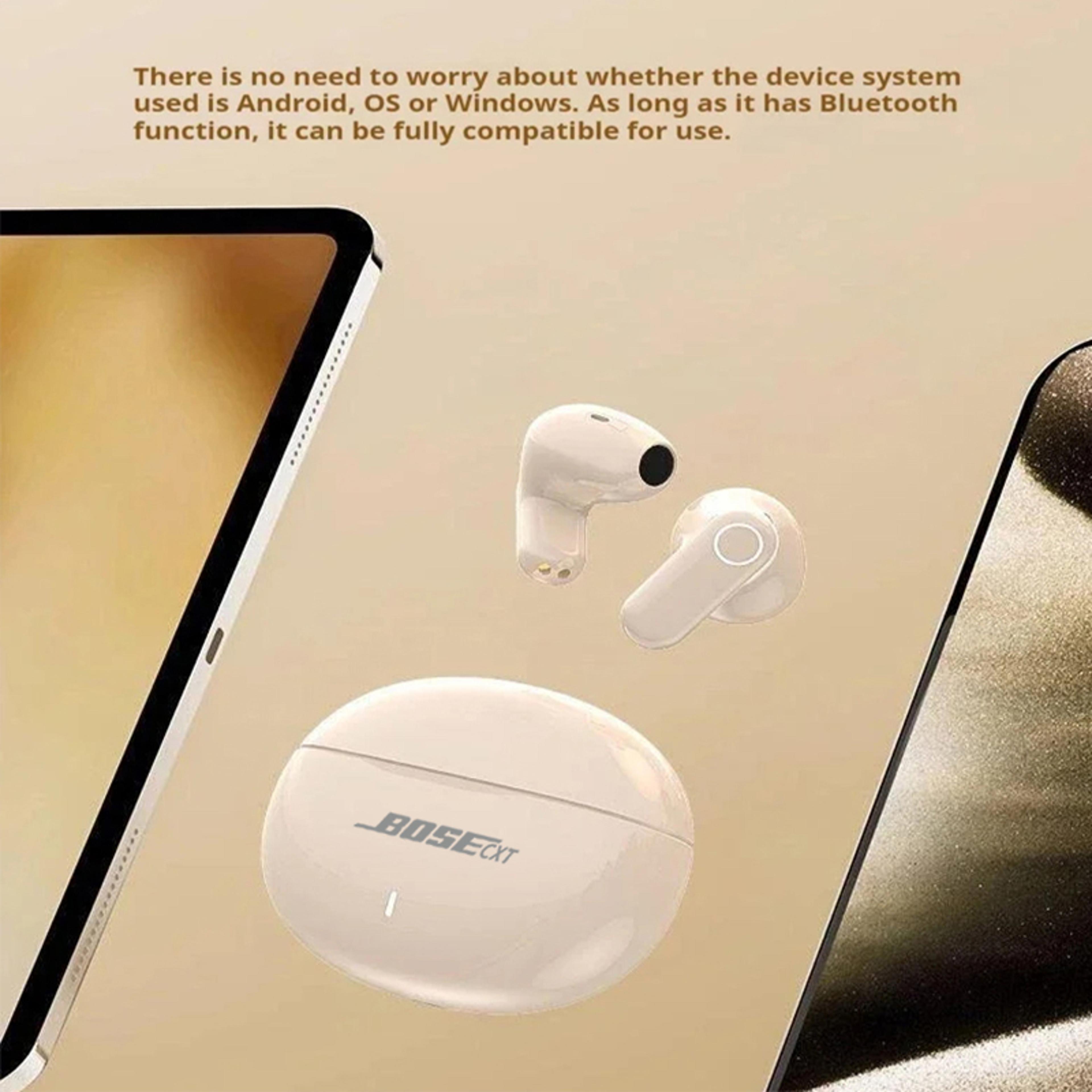 Bluetooth Wireless Earbuds HiFi Stereo Headphones With Long Battery Life Mini Half In Ear Earphones