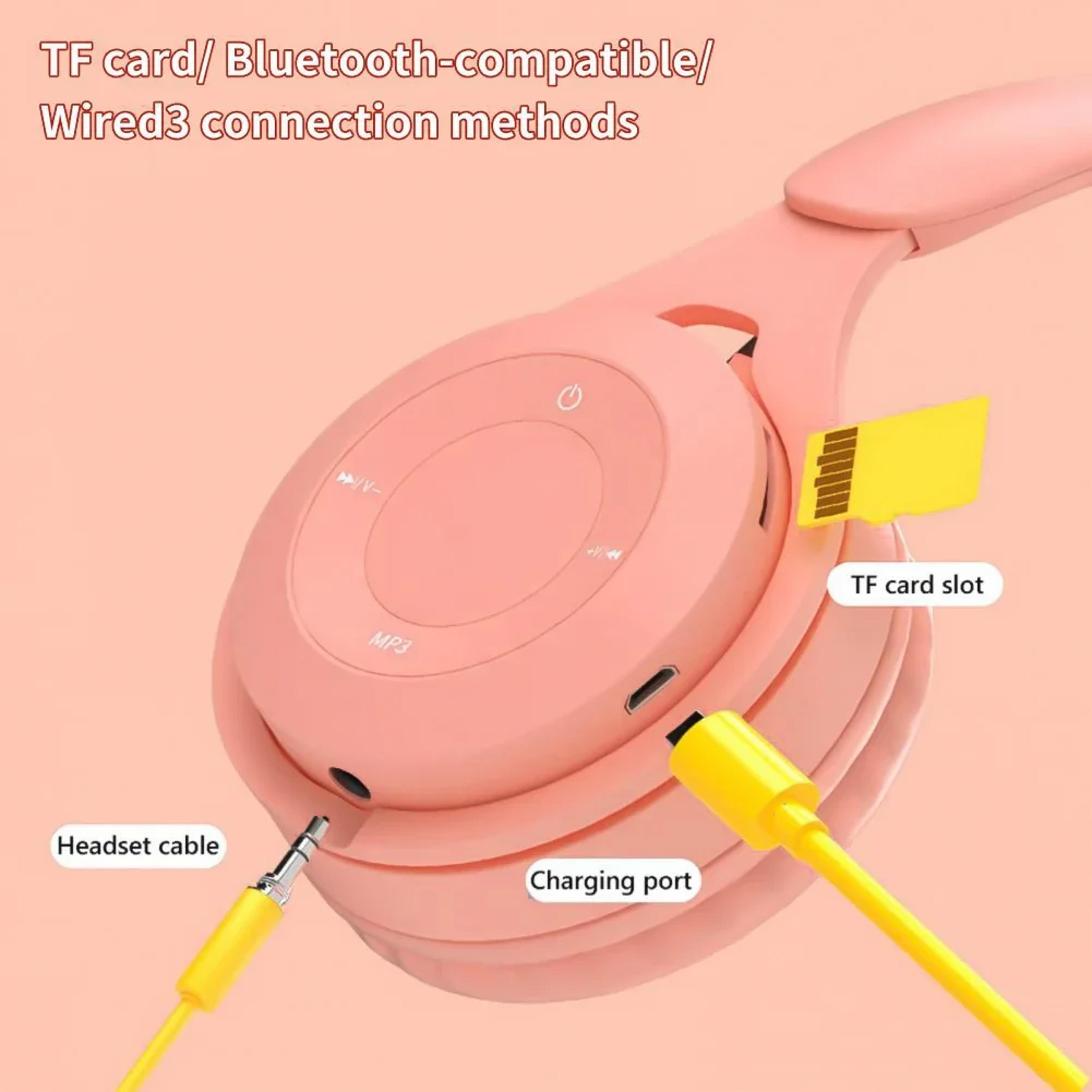 HiFi Bluetooth Headphones Wireless Over Ear Headset With Microphone And Noise Reduction 2