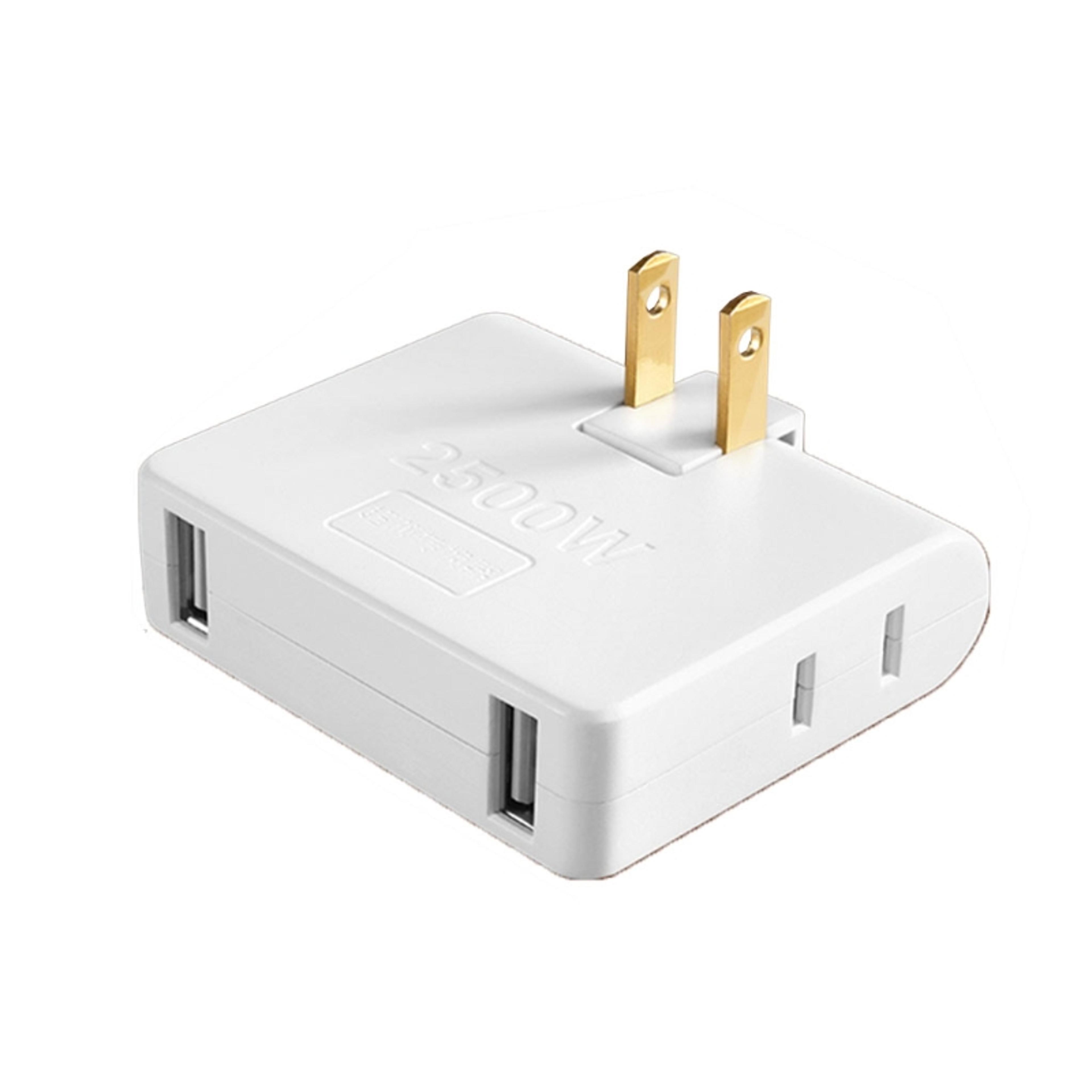 Rotating Plug AdaptervOutlet Wall Outlet Extender Multi Plug Power Splitter US Socket 5