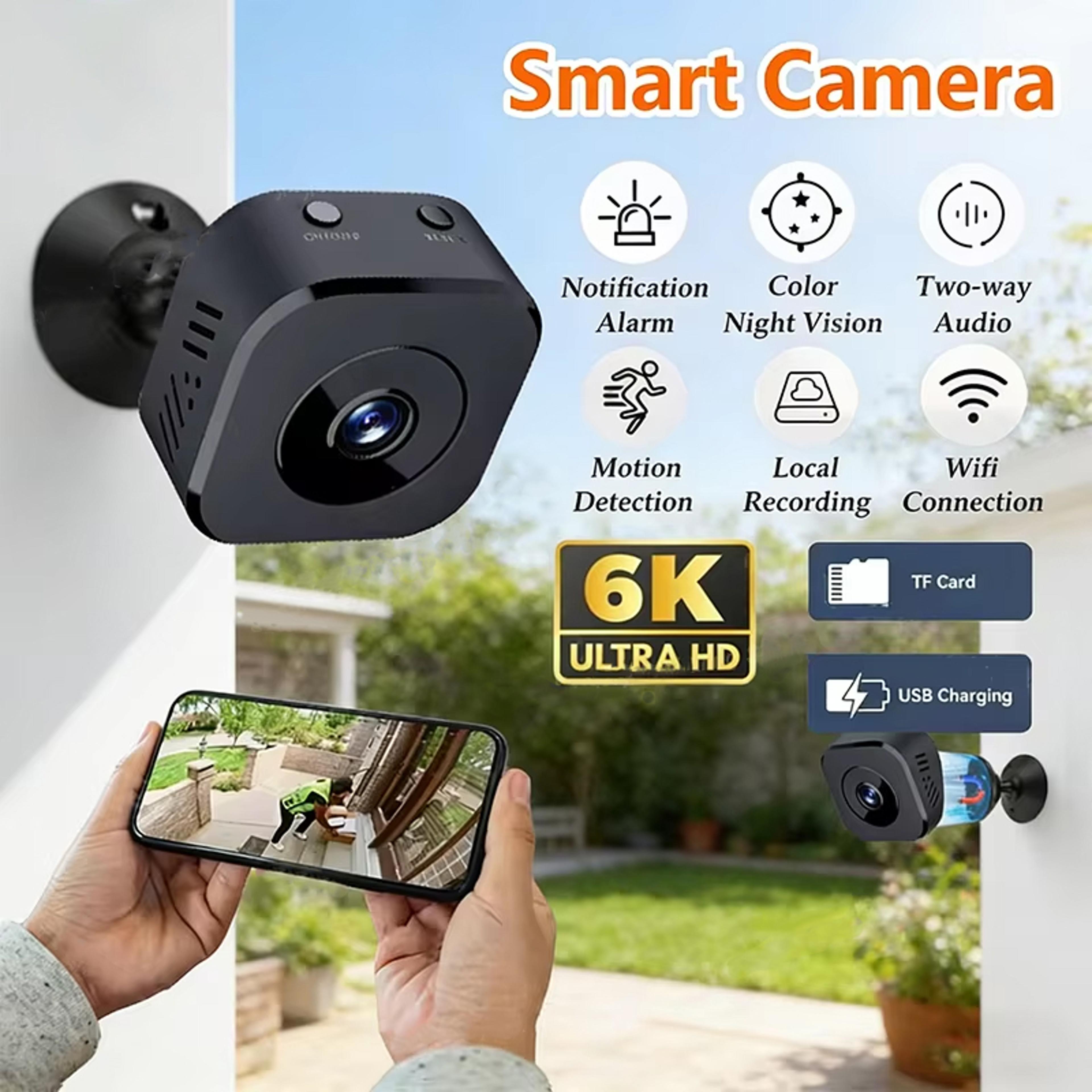 Mini WiFi Security Camera Indoor Surveillance Camera With Night Vision And Two Way Audio 2