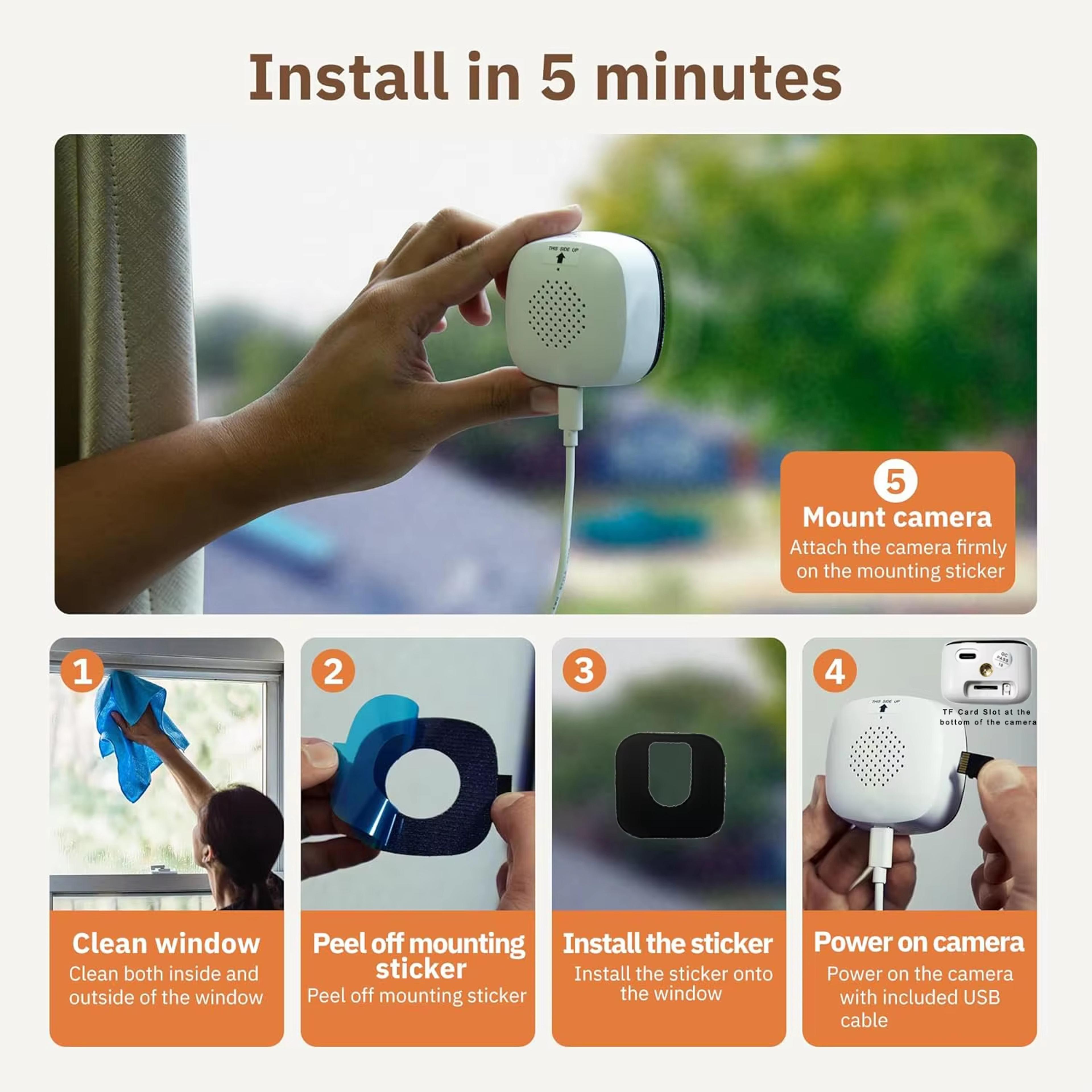 Mini WiFi Camera Indoor Security Camera With Night Vision And Smart Home Monitoring 5