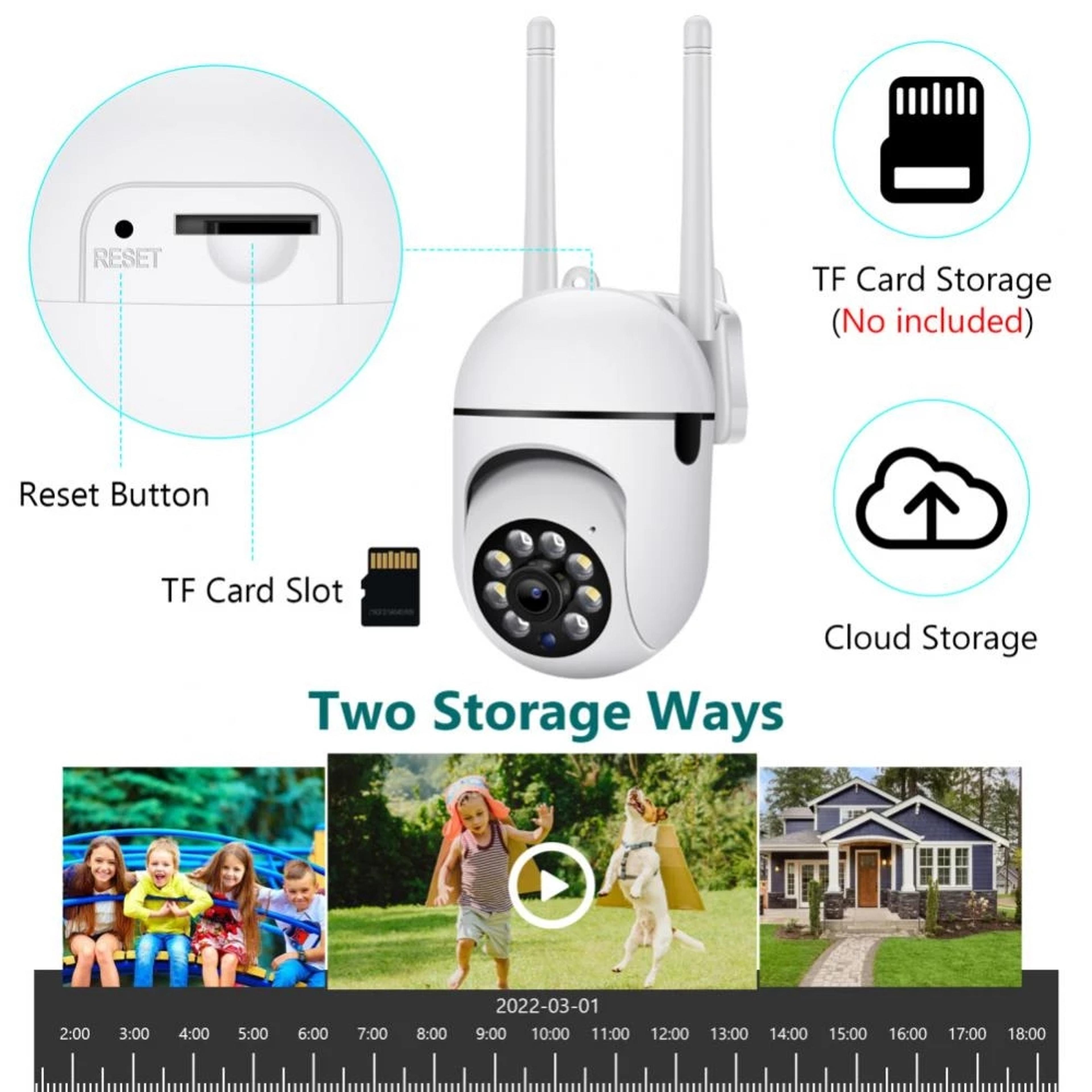 WiFi Security Camera With AI Human Detection Digital Zoom Wireless IP Camera 3