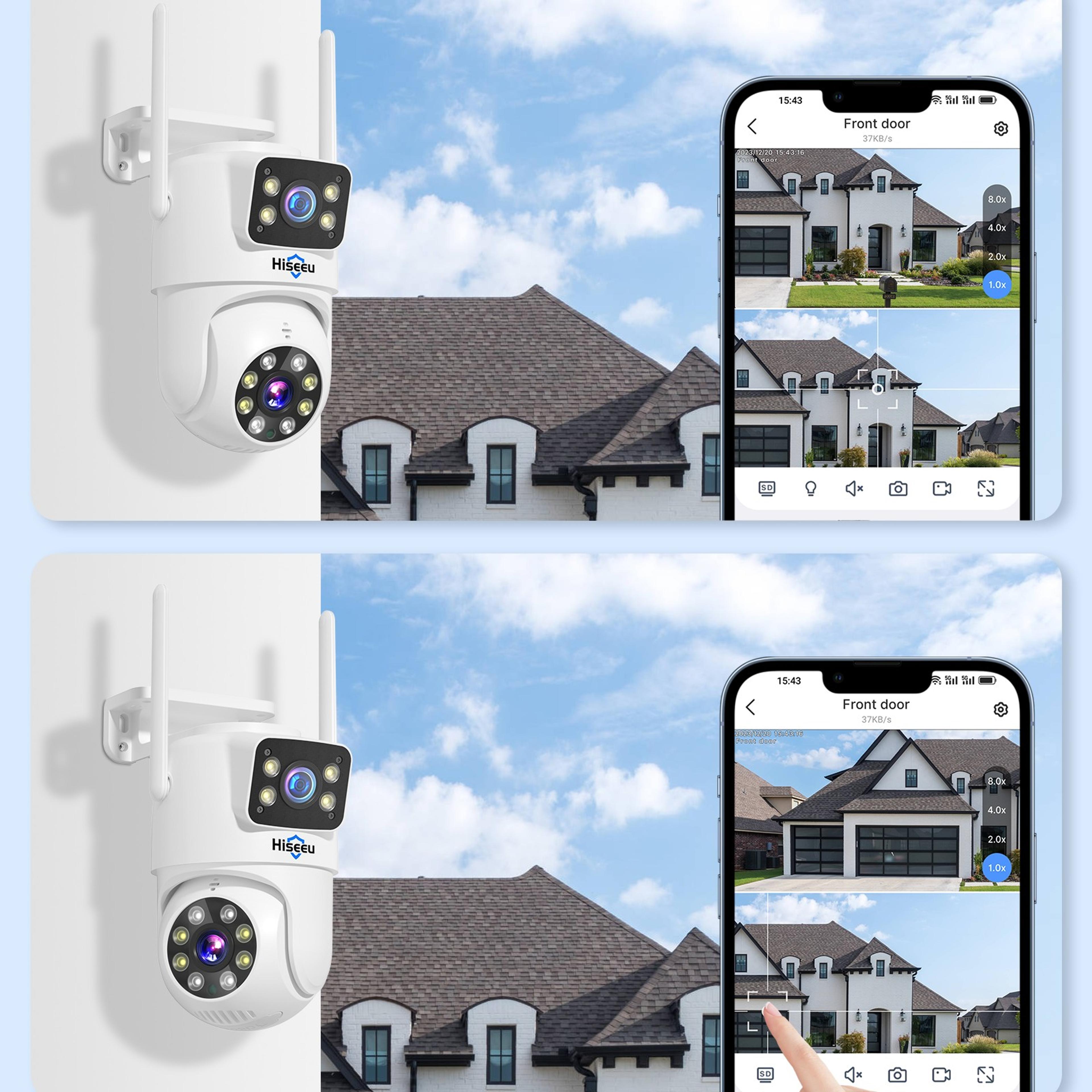 WiFi PTZ Camera 6MP Dual Lens Security Camera With Auto Tracking And Night Vision 2